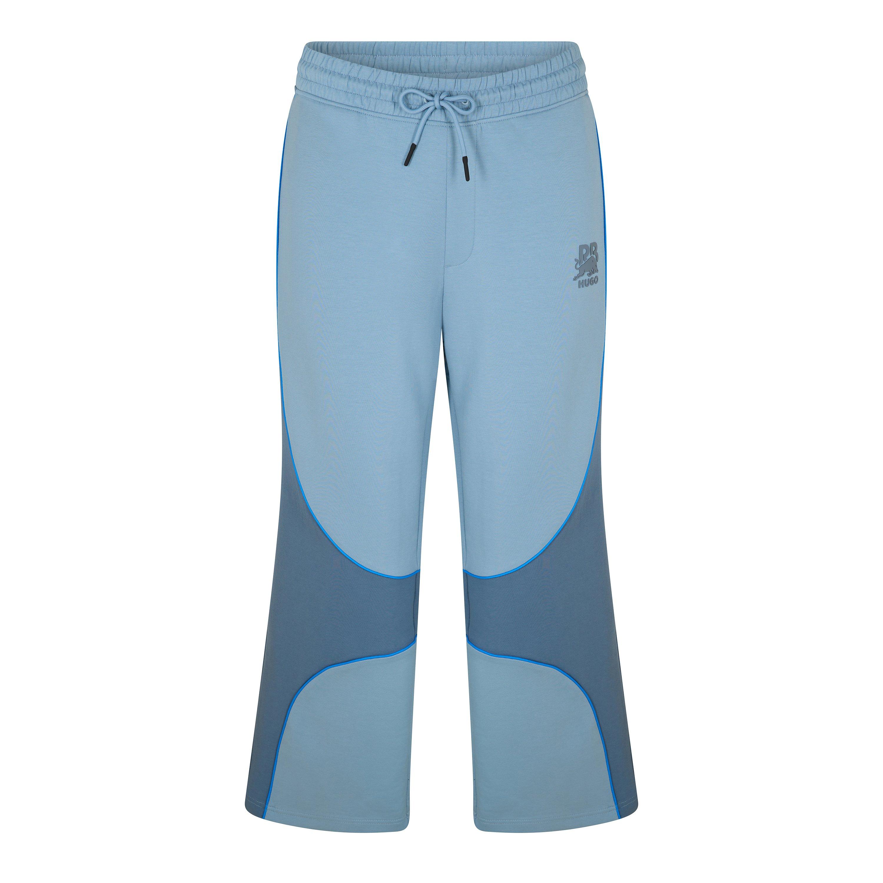 Boss Men's Dinodie Rb Closed Hem Woven Tracksuit Joggers - Medium Blue - 2XL