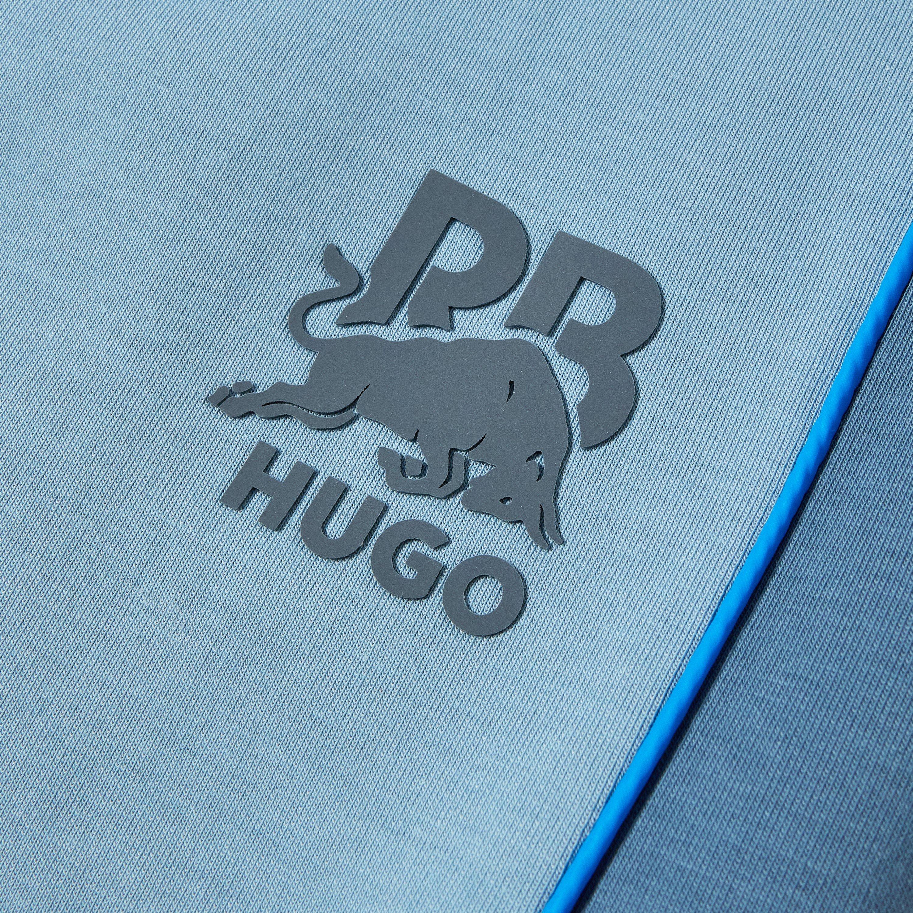 Medium Blue - Boss - Men's Dinodie Rb Closed Hem Woven Tracksuit Joggers - 3