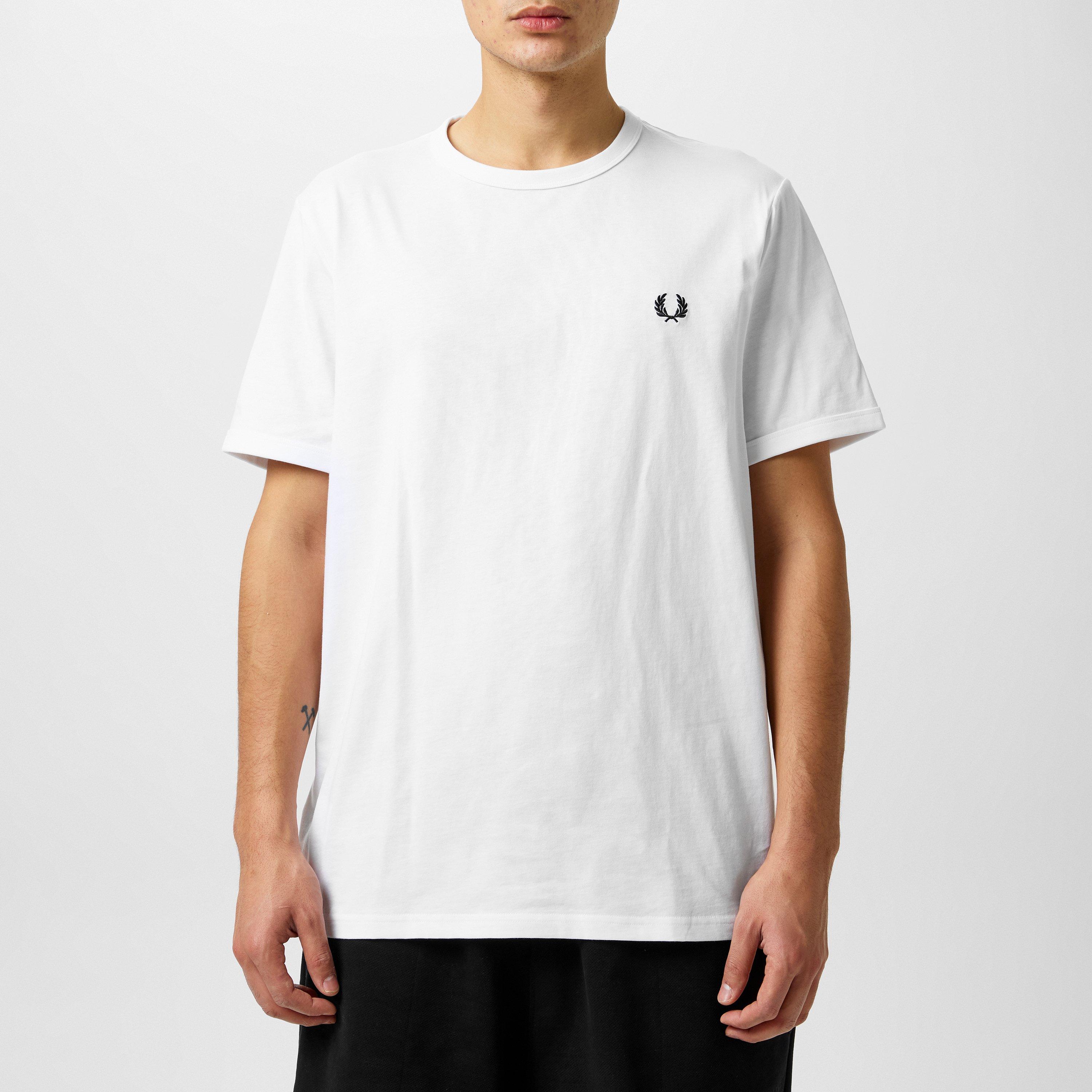 White 100 - Fred Perry - Ringer T-Shirt - 3
