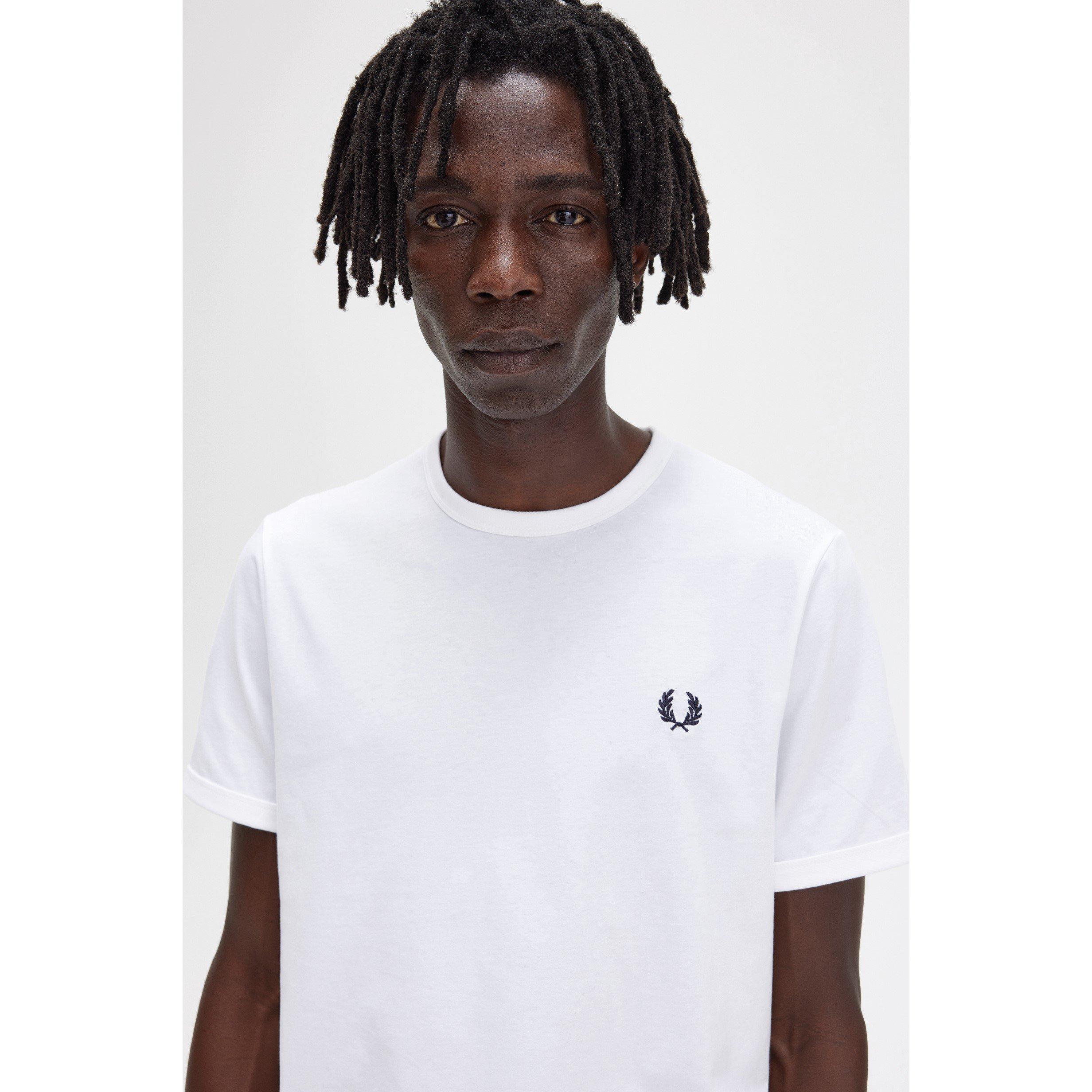 White 100 - Fred Perry - Ringer T-Shirt - 6