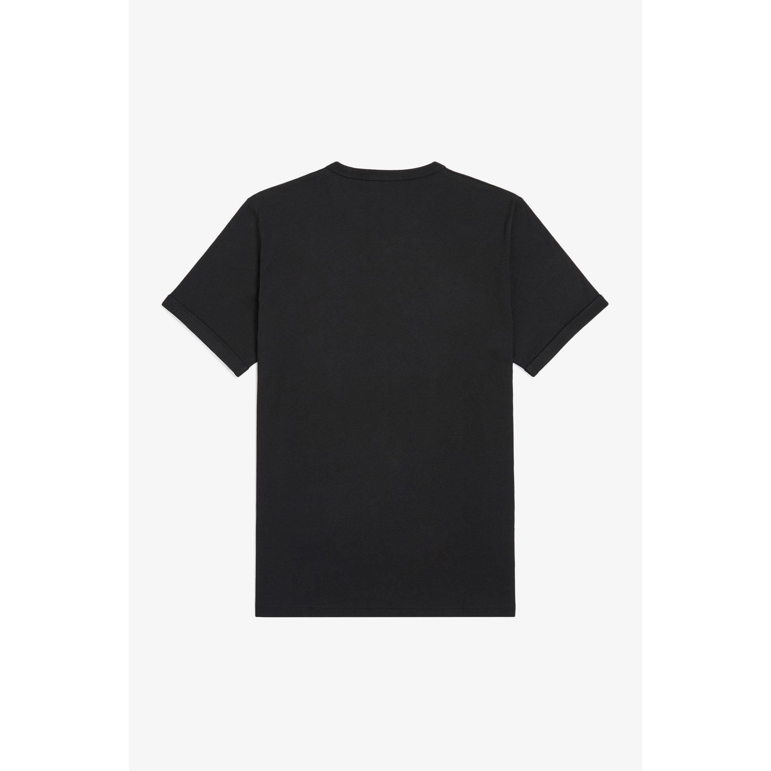 Black 102 - Fred Perry - Ringer T-Shirt - 2