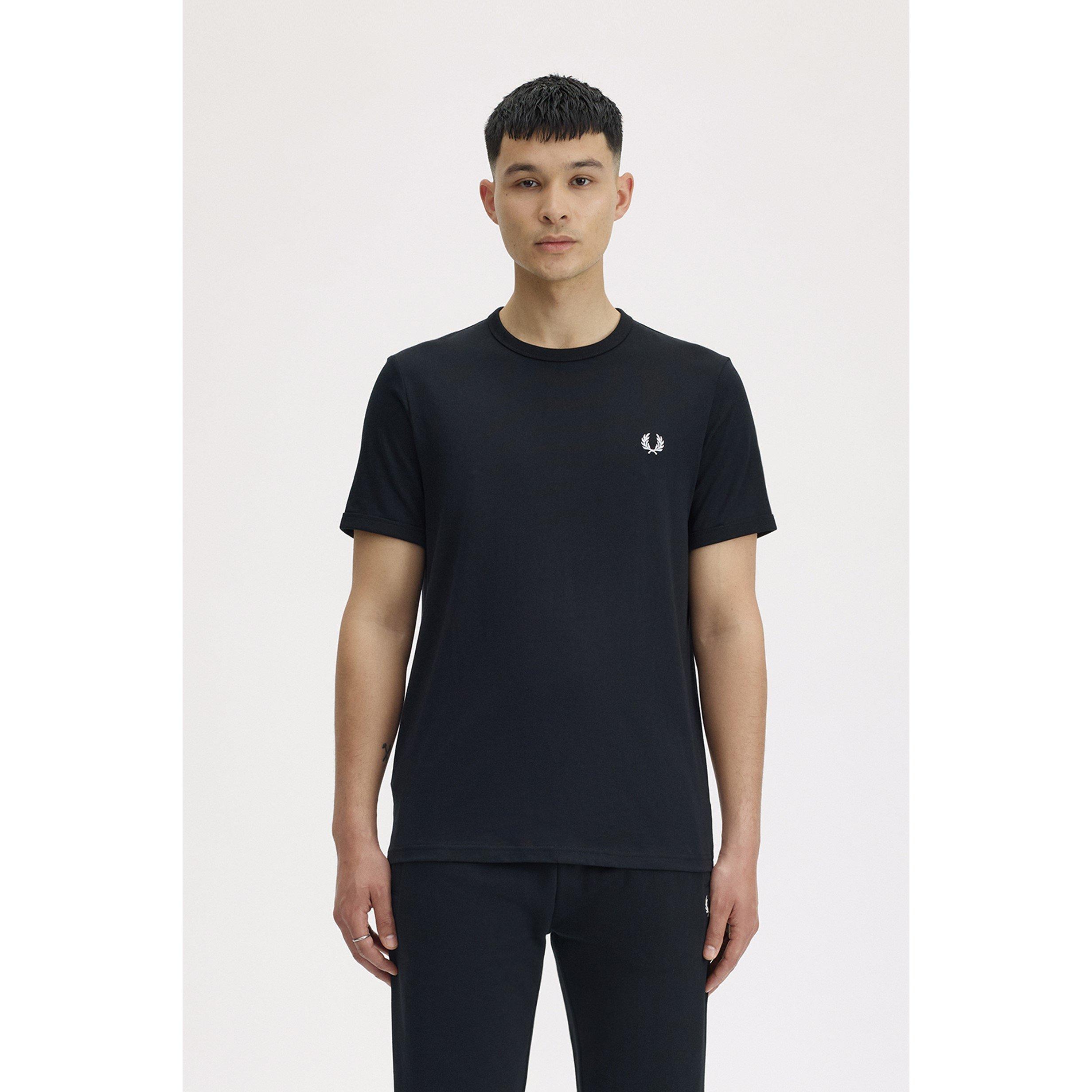 Black 102 - Fred Perry - Ringer T-Shirt - 3