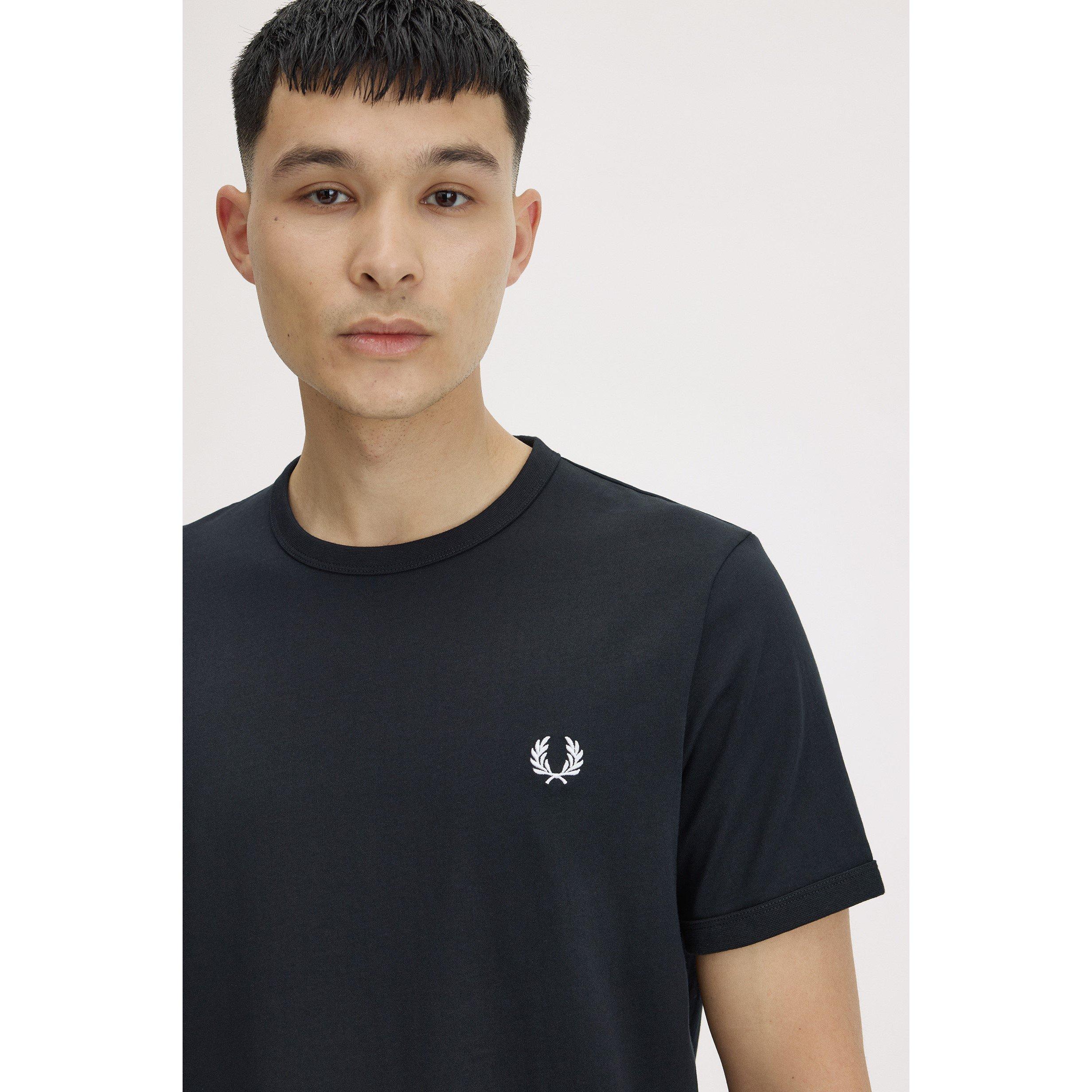 Black 102 - Fred Perry - Ringer T-Shirt - 5