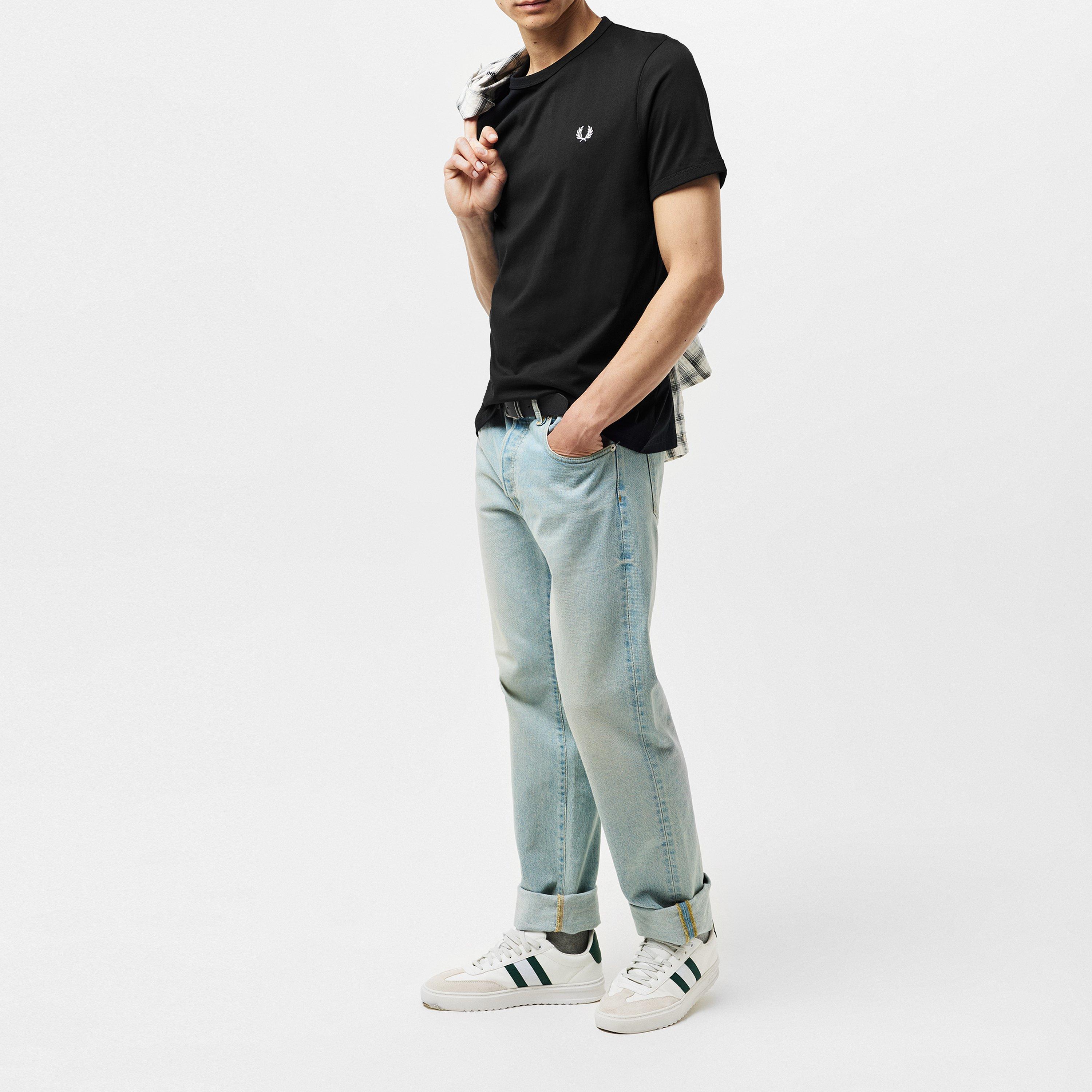 Black 102 - Fred Perry - Ringer T-Shirt - 6