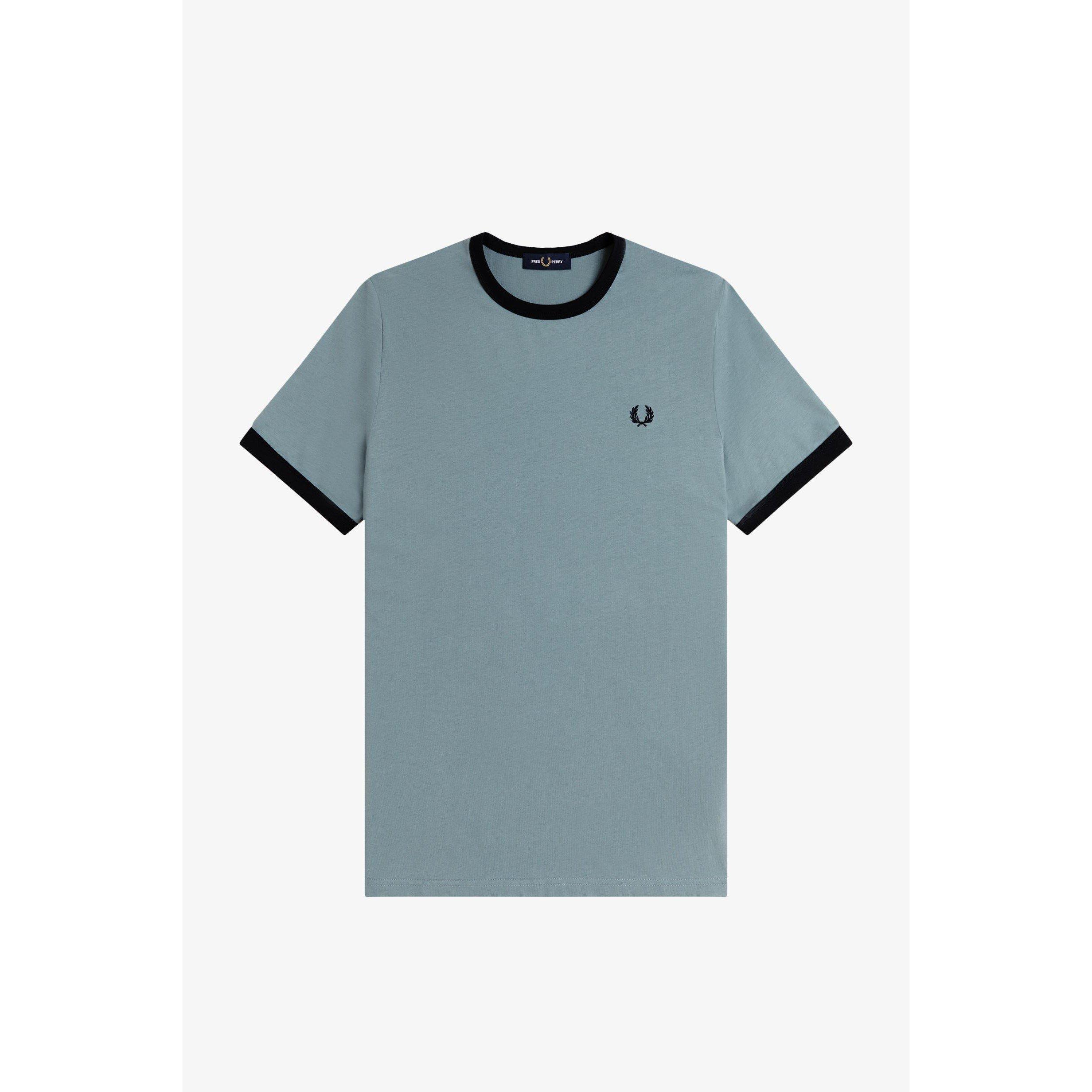 Fred Perry Men's Ringer T-Shirt - Stock Blue Z56 - 2XL
