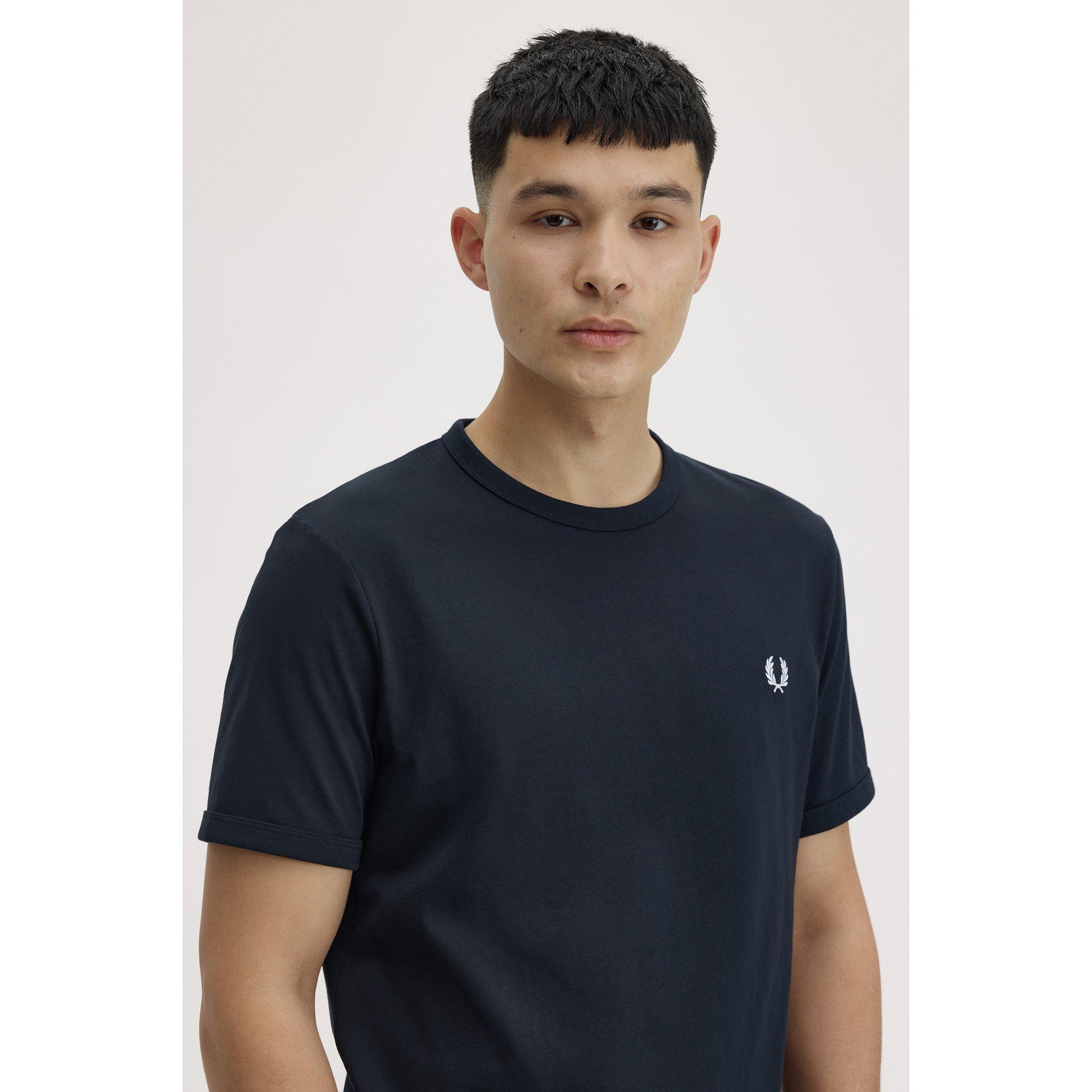 Navy 608 - Fred Perry - Ringer T-Shirt - 5