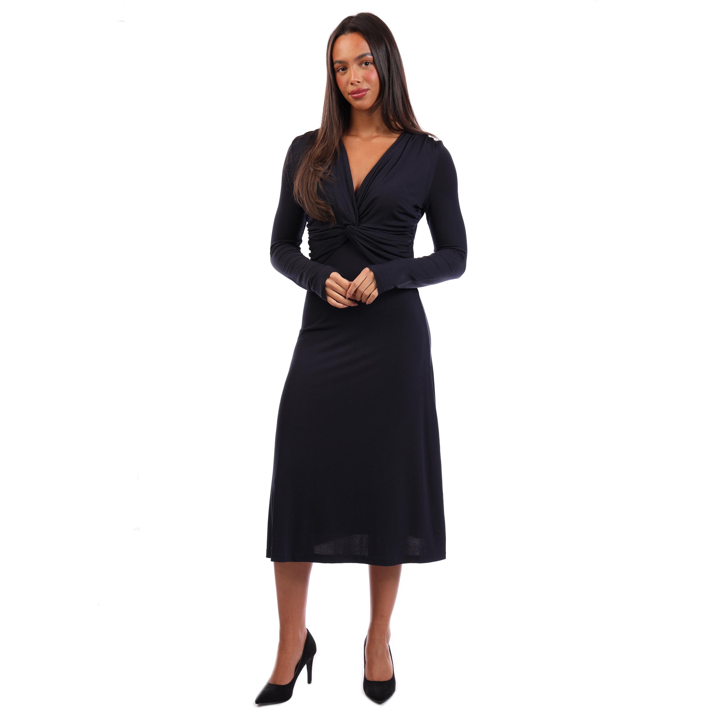 Boss Women's Eulo Short Sleeve Polo Shirt - Dark Blue - Size 8 (S)