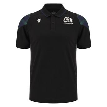 Macron Scotland Rugby 6 Nations Travel Polo 2023 2024 Adults