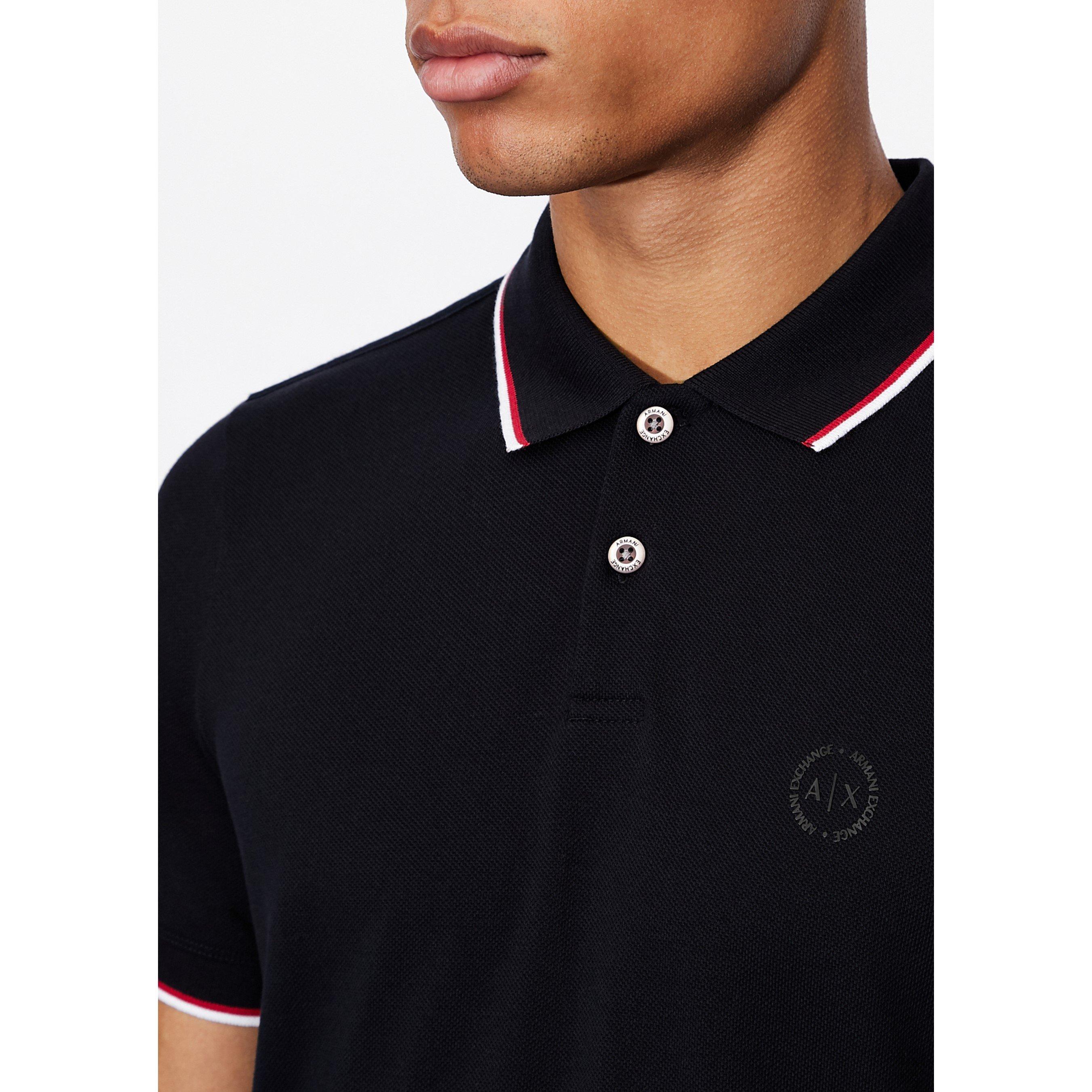 Marina 1510 - Armani Exchange - Tipped Pique Polo Shirt - 3