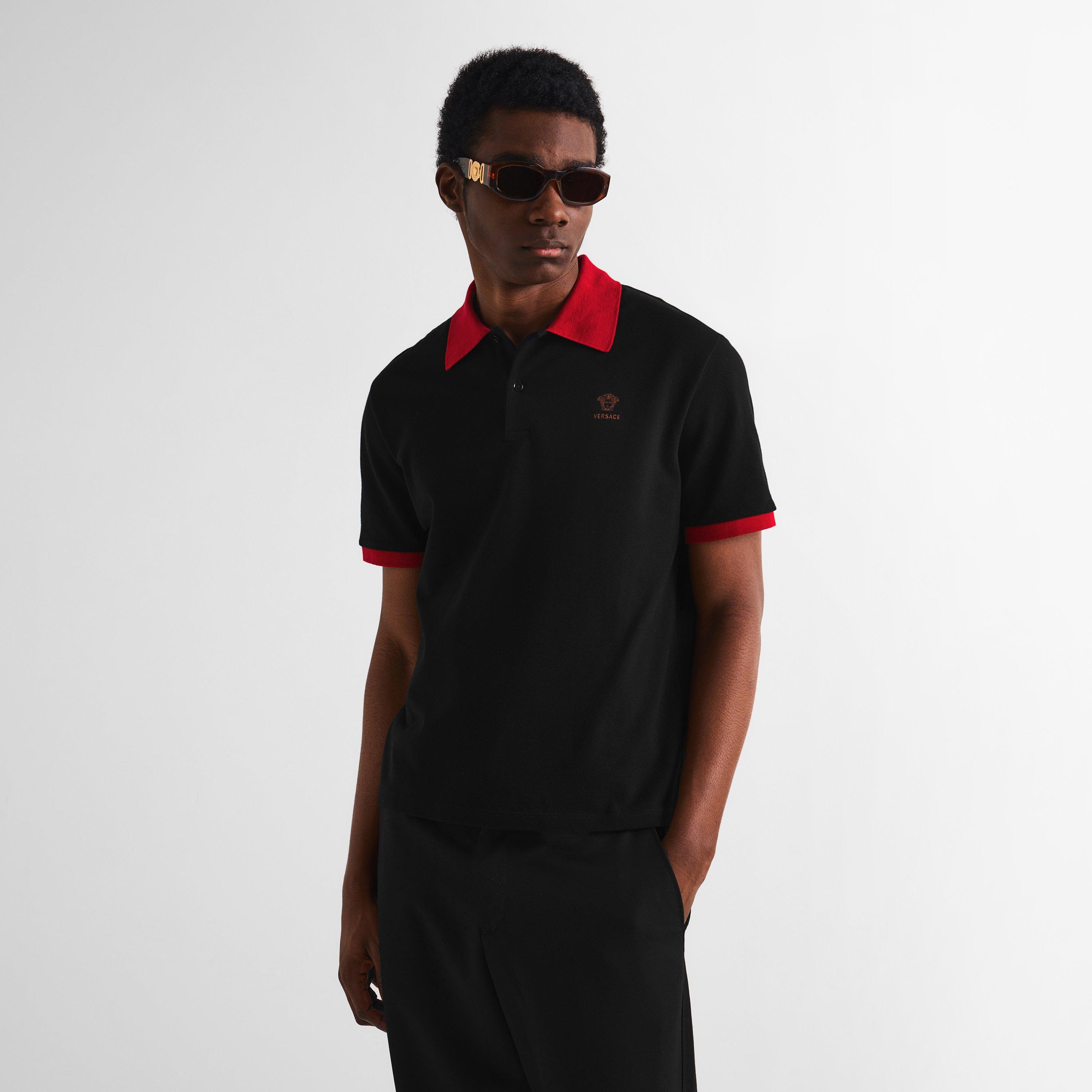 Black/Lipstick - Versace - Versace Medusa Polo Sn62 - 3