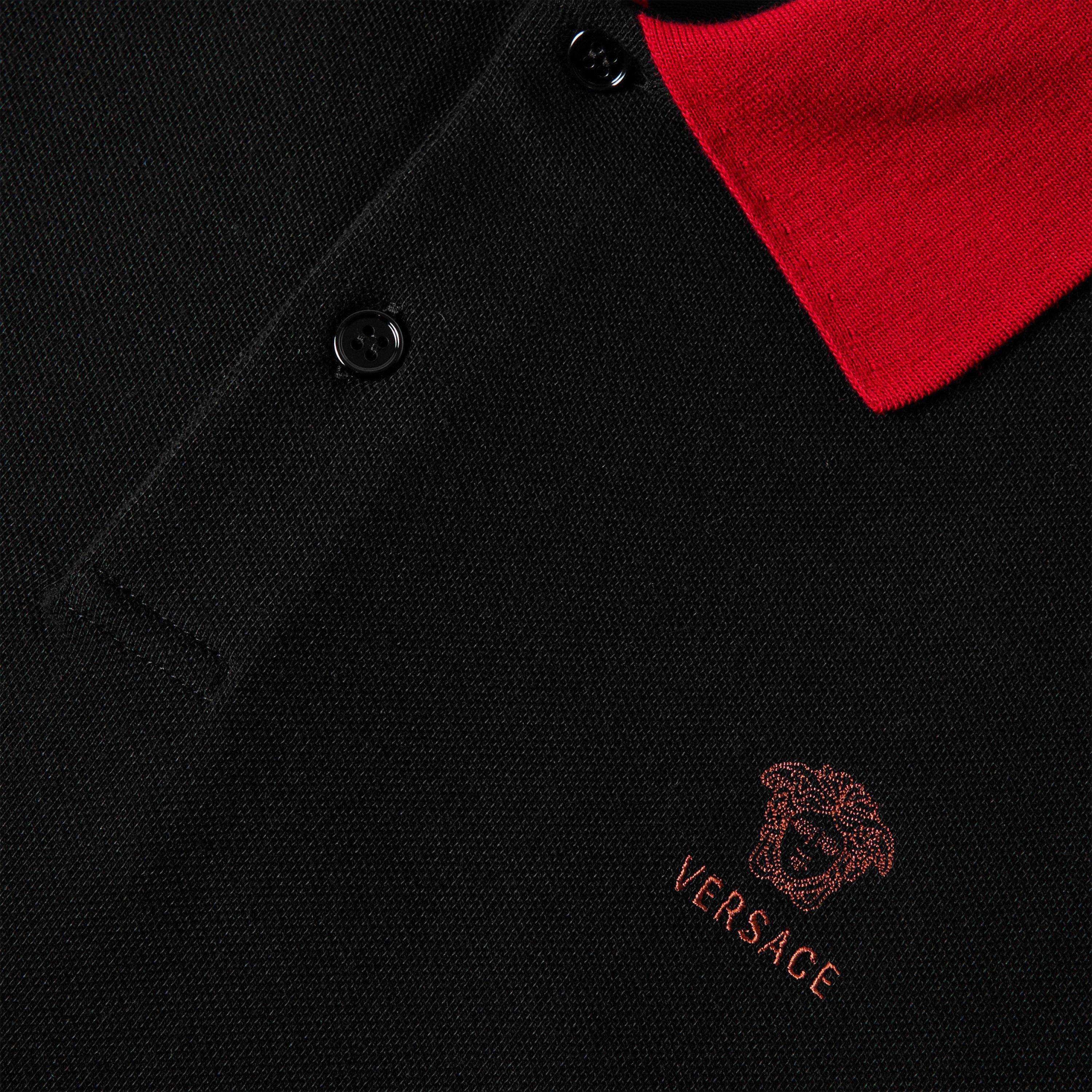 Black/Lipstick - Versace - Versace Medusa Polo Sn62 - 5