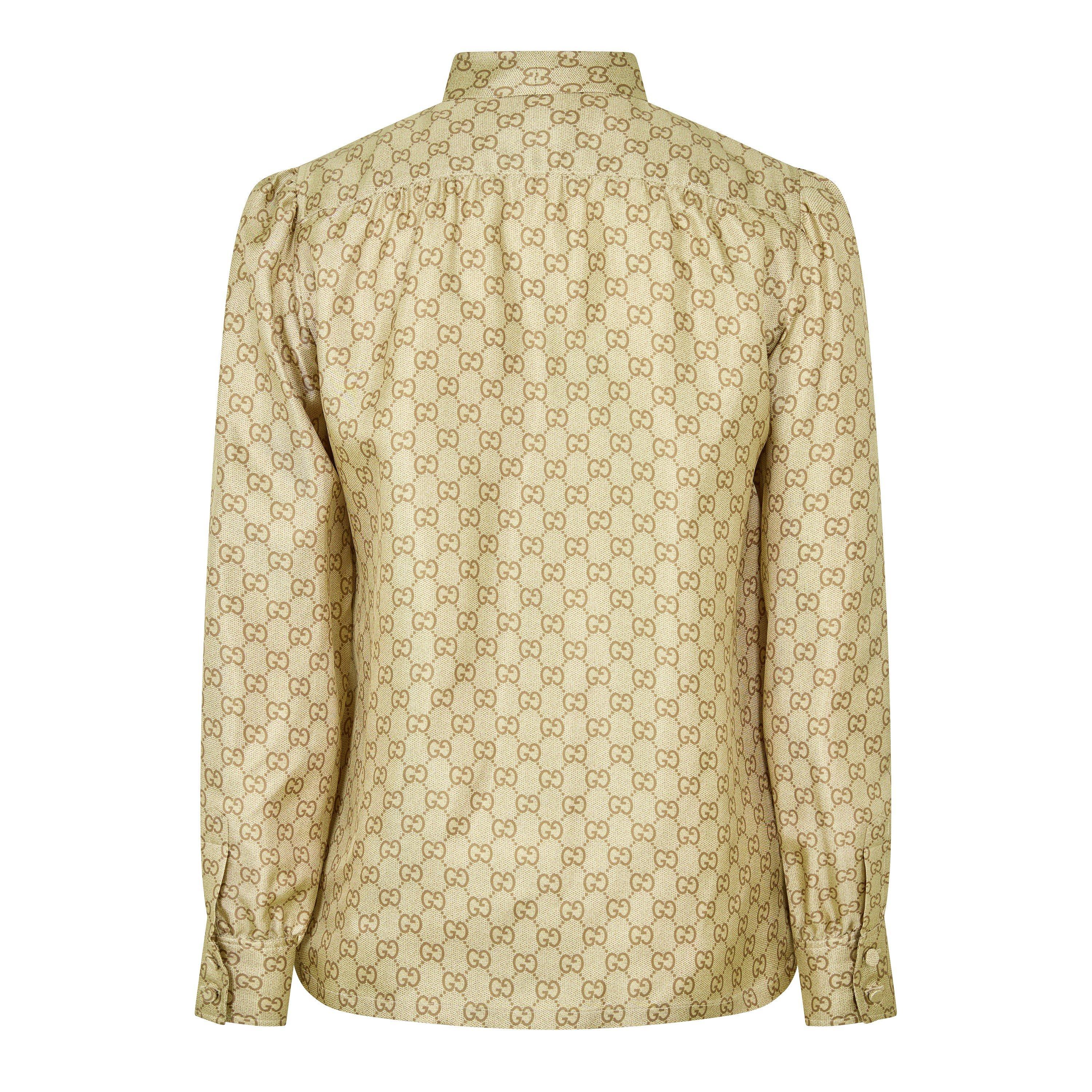 Vintage Sand - Gucci - Gucci GG Silk Shirt Ld62 - 2