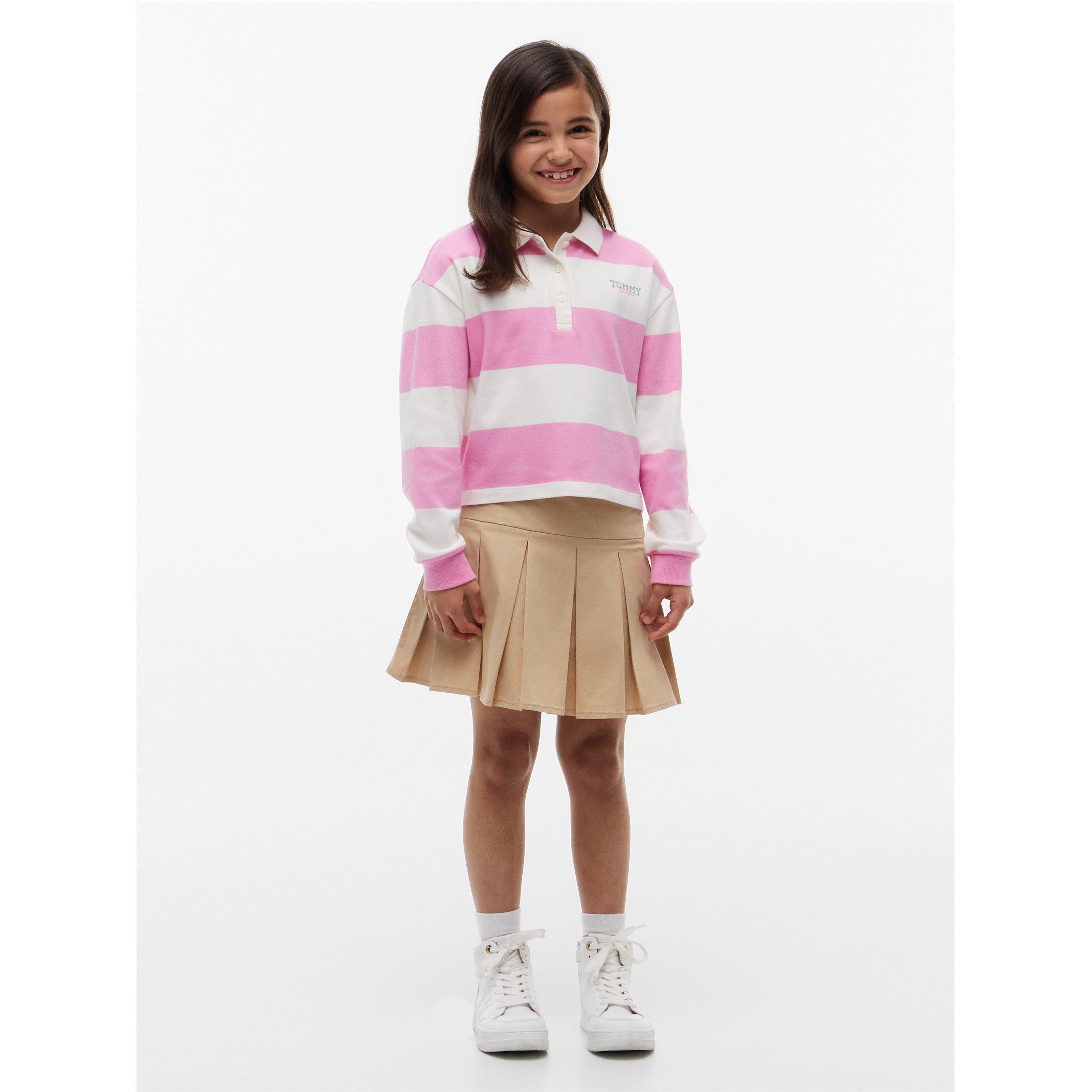 Pink Stripe TOU - Tommy Hilfiger - Kids' Rugby Polo Shirt - 3
