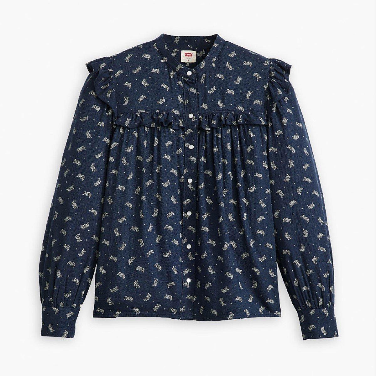 Levis Women's Gianna Long Sleeve Blouse - Paisley Sugar - 8 (XS)