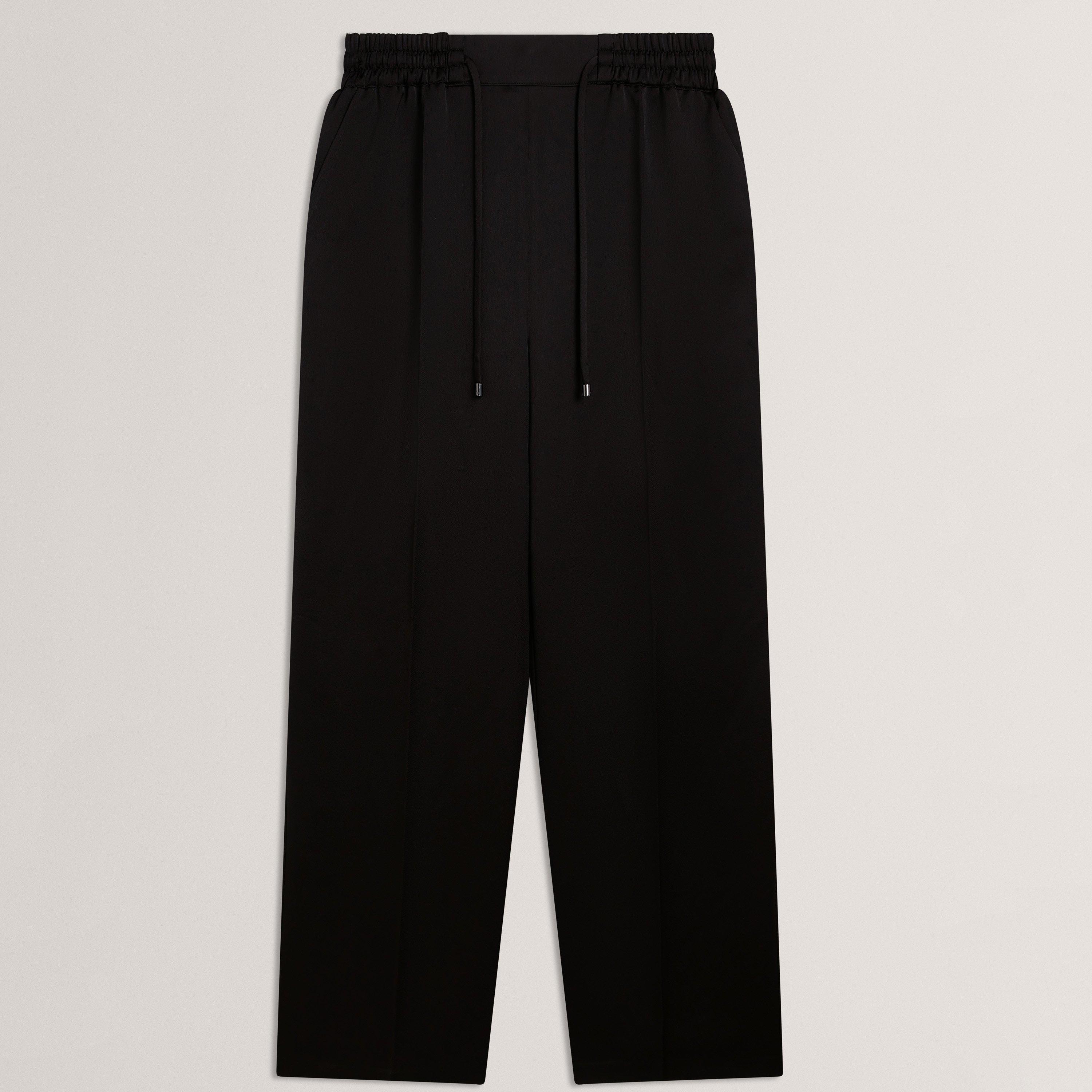 Ted Baker Women's Ted Satin Wide Leg Trouser - Black - 16 (XL)