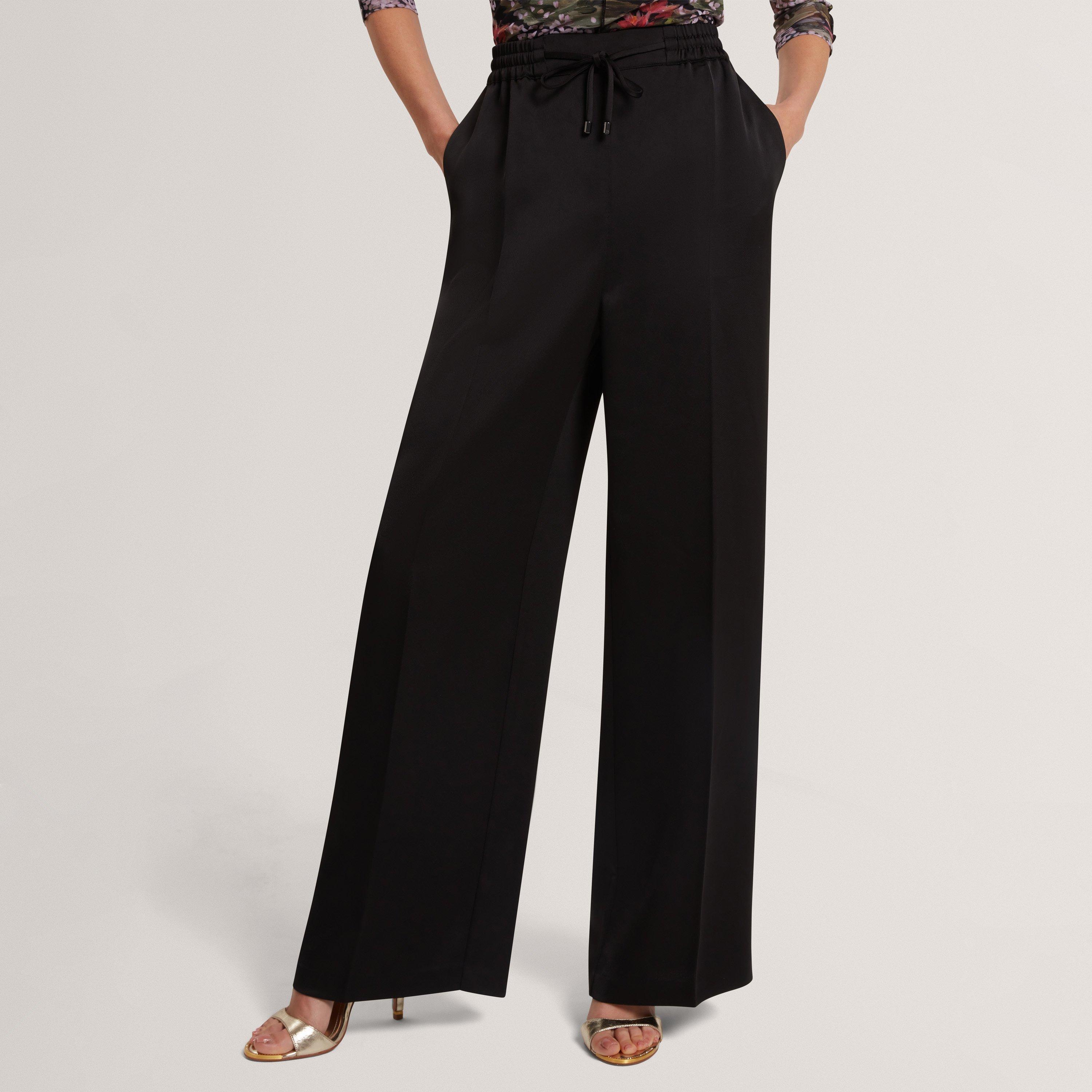 Nero - Ted Baker - Ted Satin Wide Leg Trouser - 2