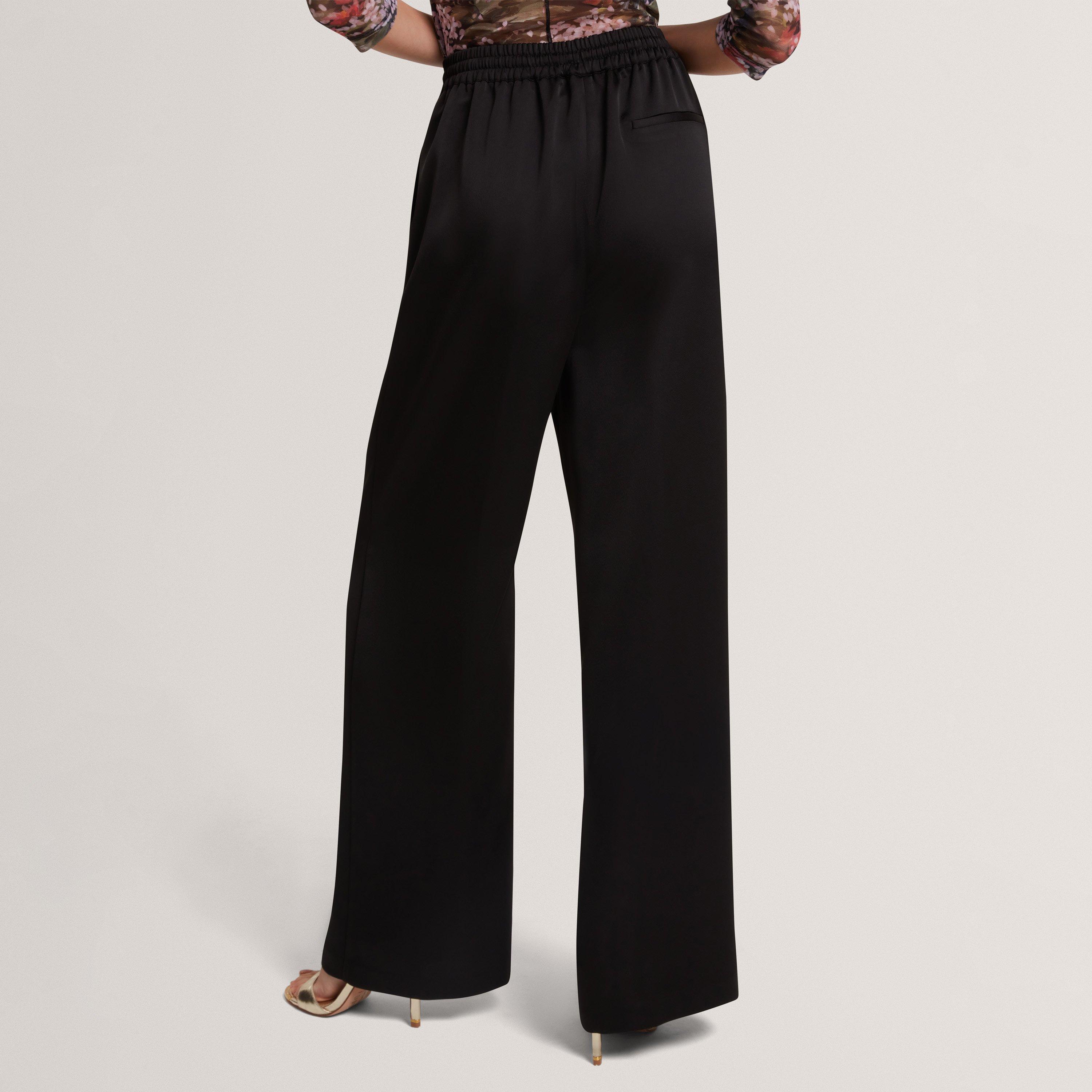 Nero - Ted Baker - Ted Satin Wide Leg Trouser - 3