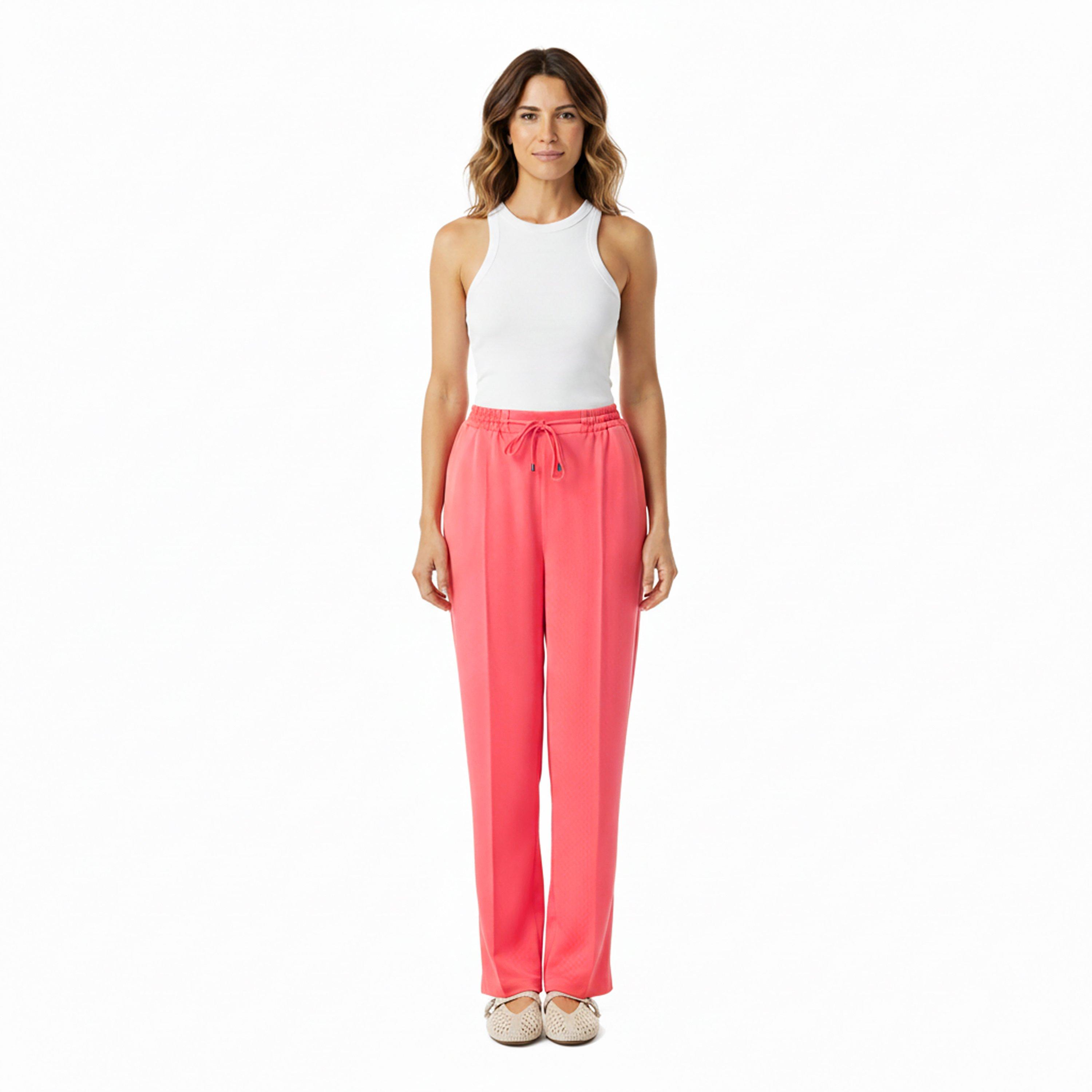Coral - Ted Baker - Ted Satin Wide Leg Trouser - 6