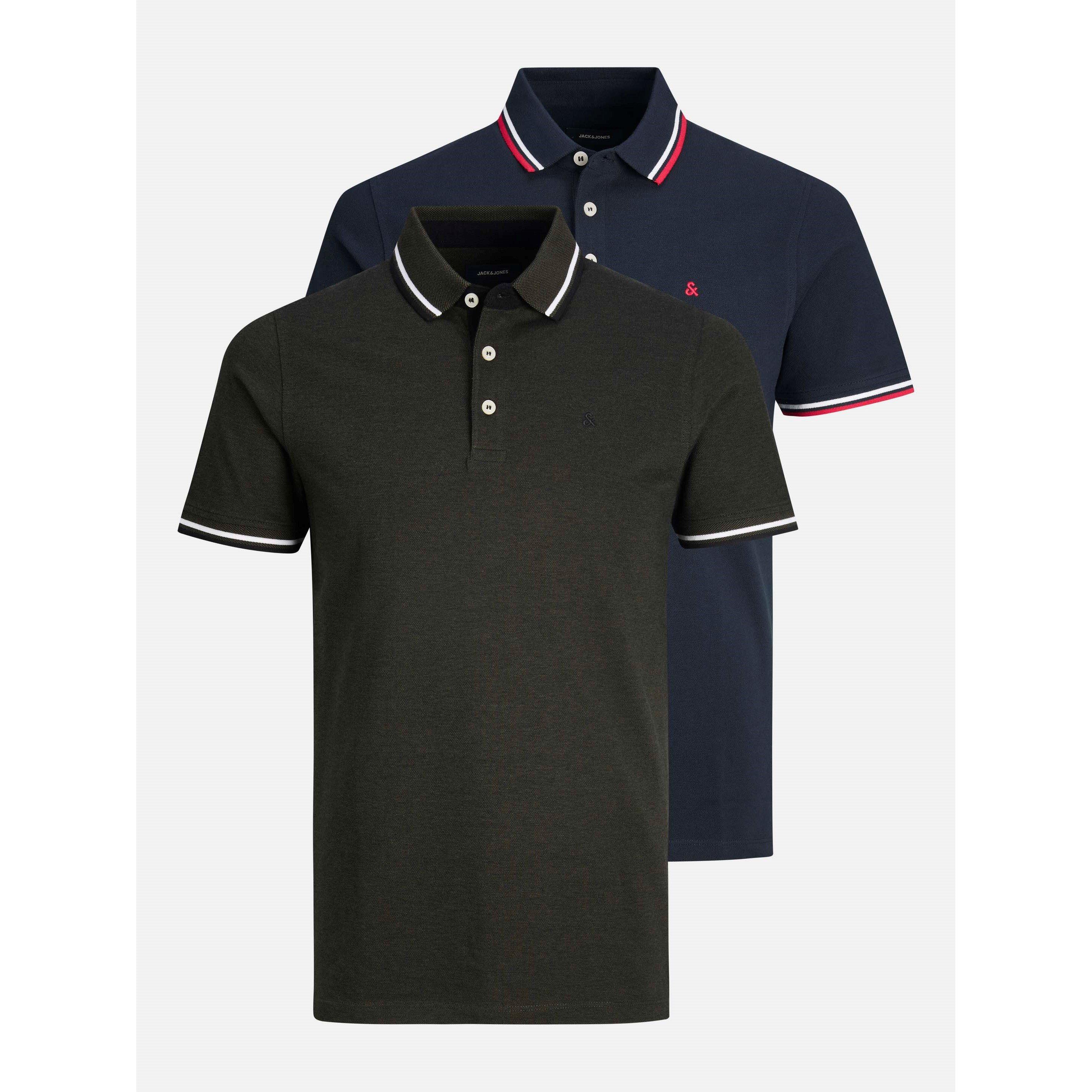Jack & Jones Men's Blue Polo Shirts Paulos (X2) - Image 6
