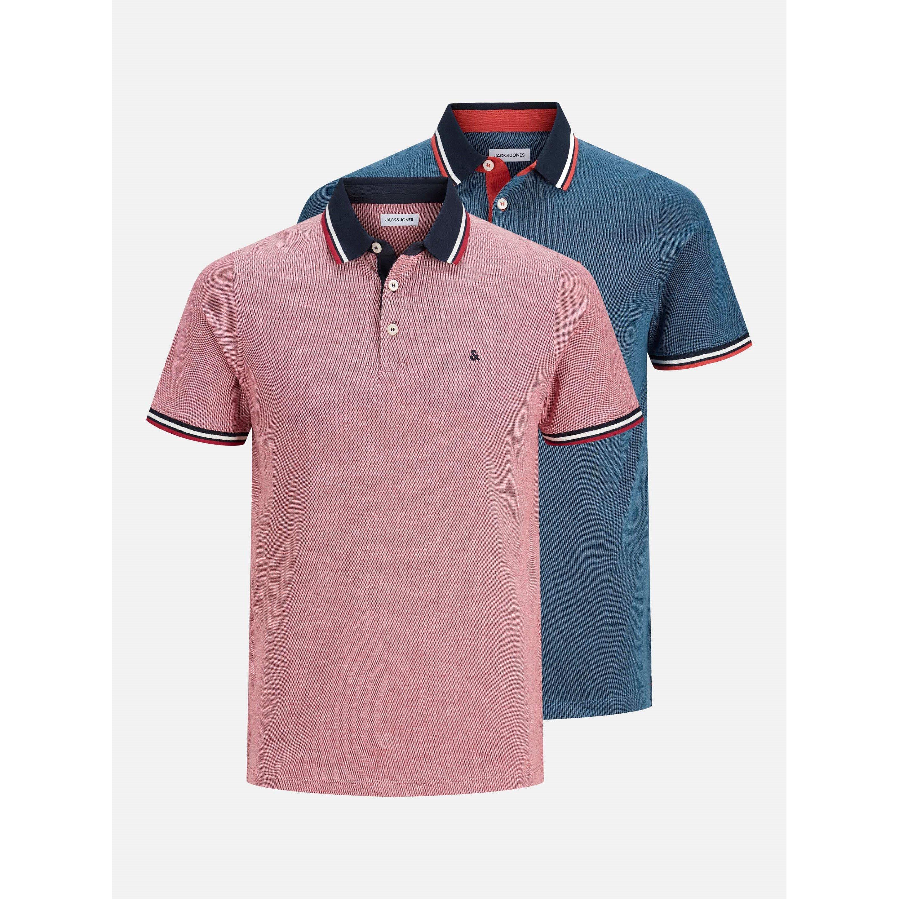 Jack & Jones Rio Red Jack Jones Pack Of 2 Paulos Polo Shirts - Image 5