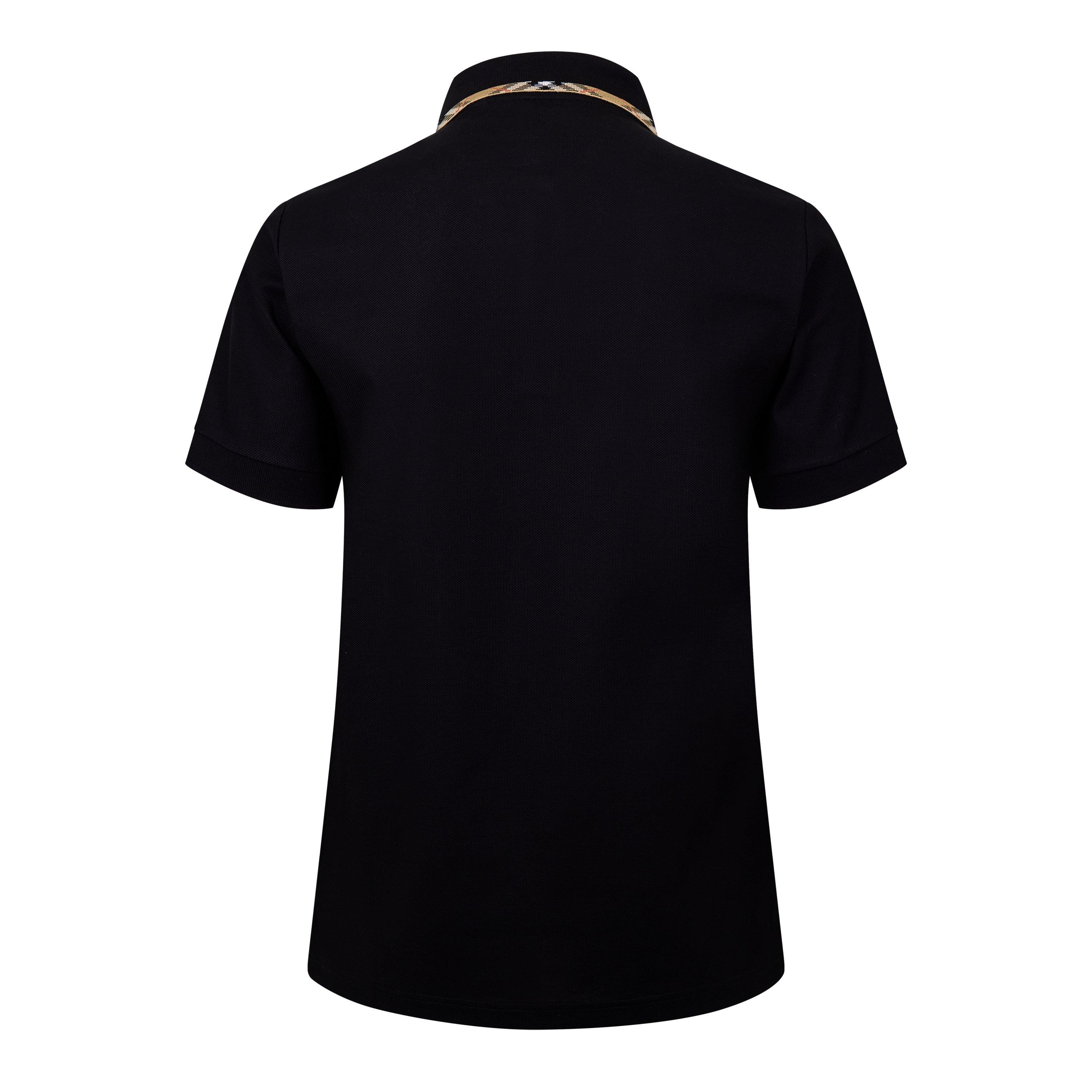 Black - Burberry - Men's Short Sleeve Polo Shirt - 2