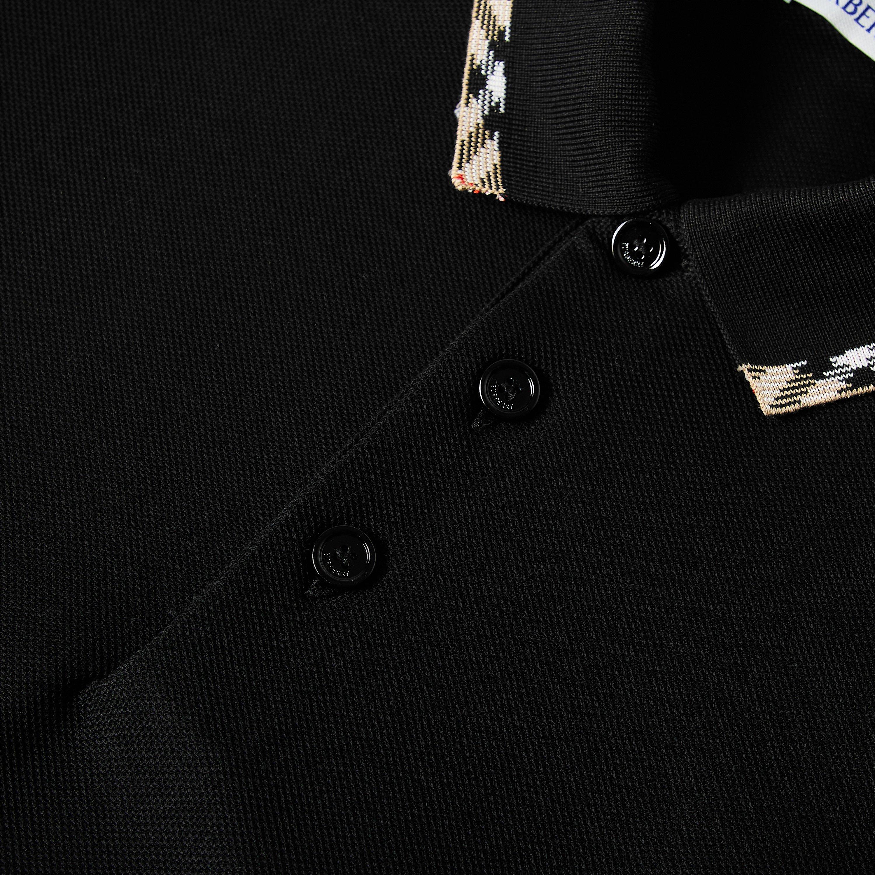 Black - Burberry - Men's Short Sleeve Polo Shirt - 3