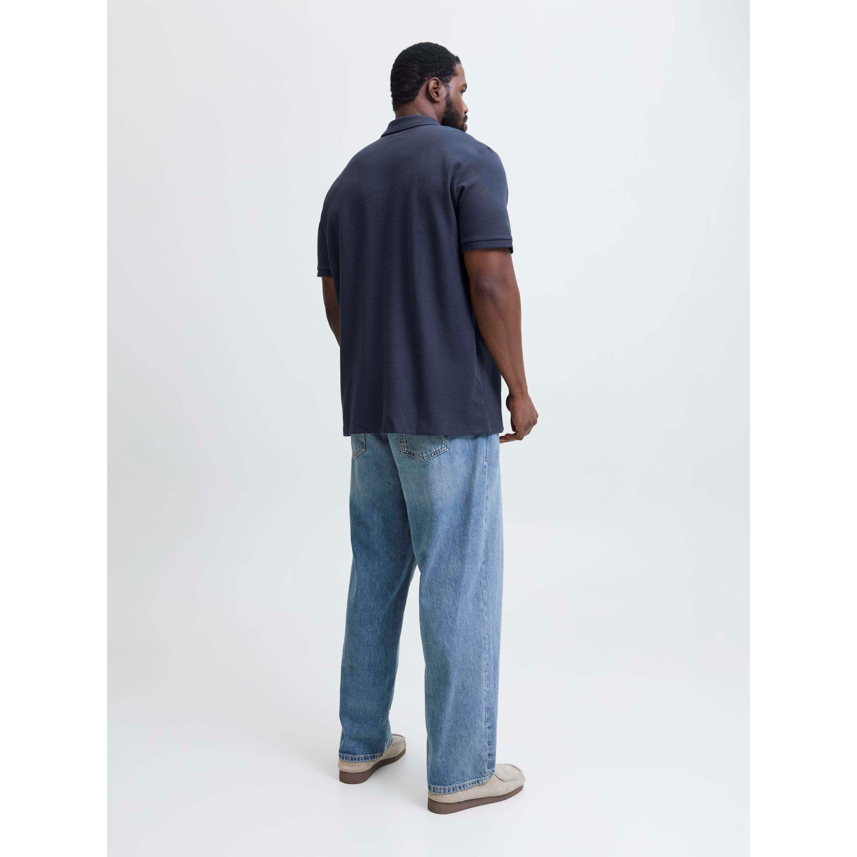 Navy Blazer - Jack and Jones - Jack Austin Zip Polo Plus Size Mens - 3