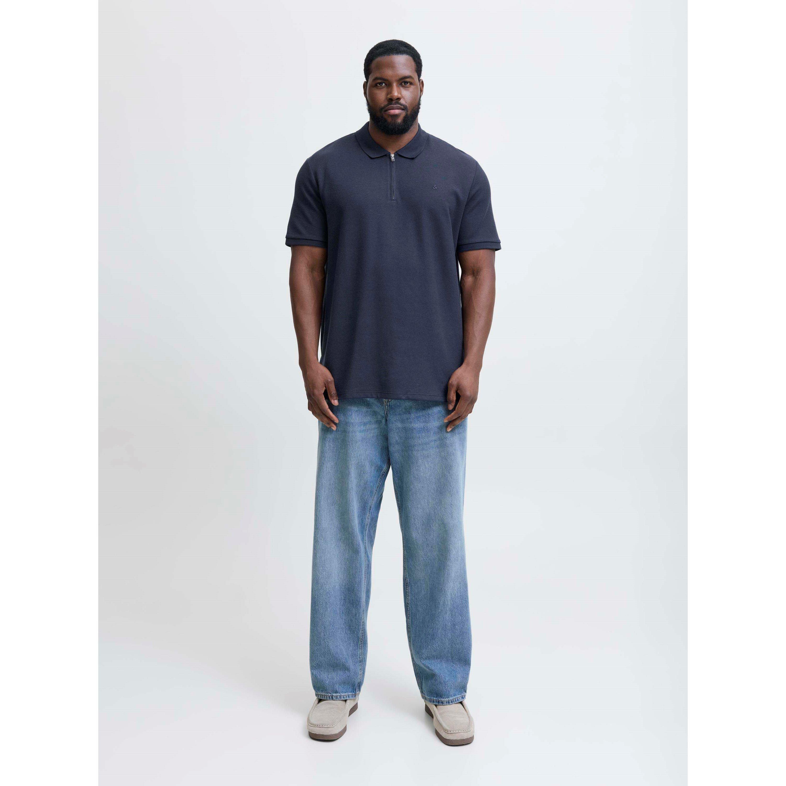 Navy Blazer - Jack and Jones - Jack Austin Zip Polo Plus Size Mens - 7