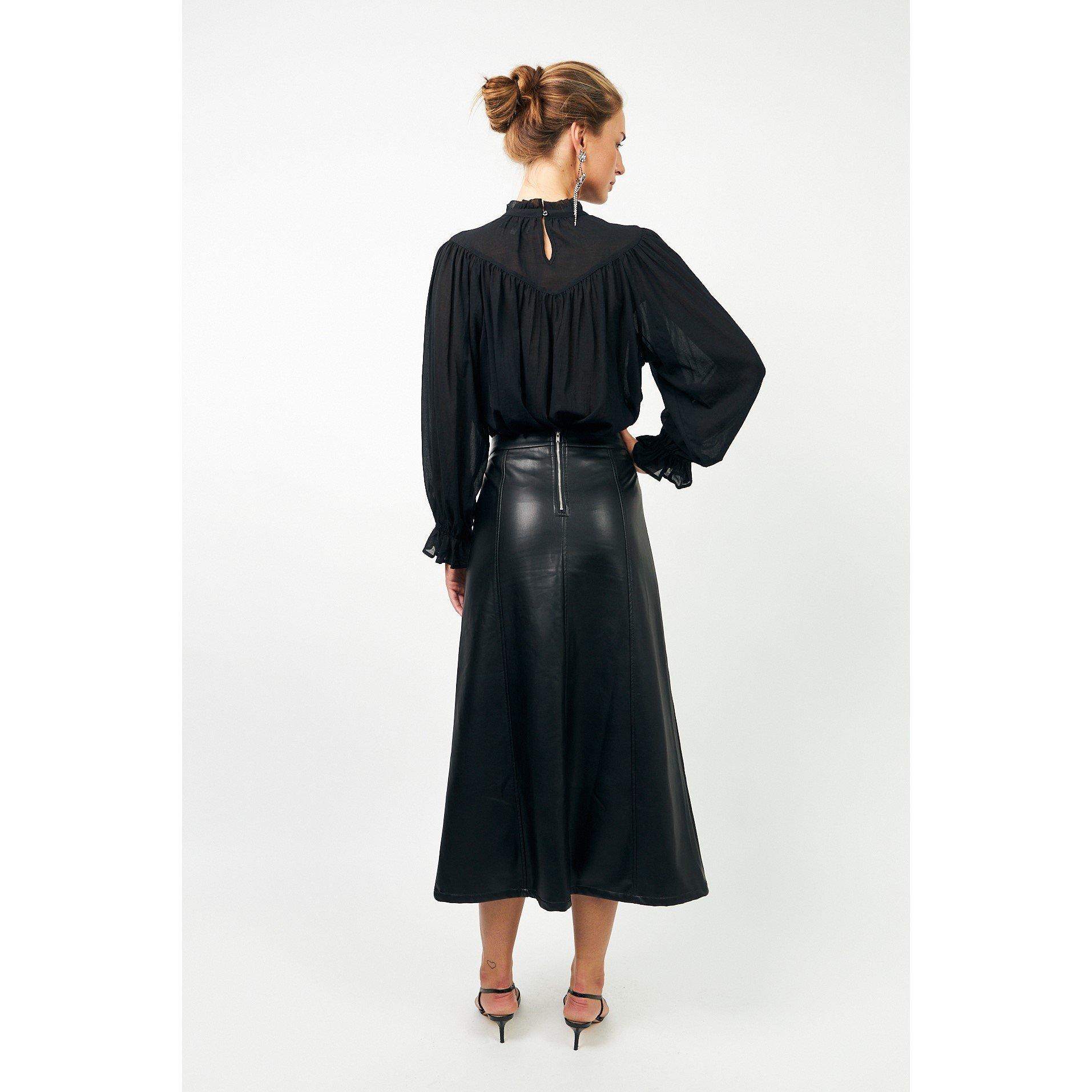 18 Washed Black - Lollys Laundry - Women's Presley Long Sleeve Blouse - 2