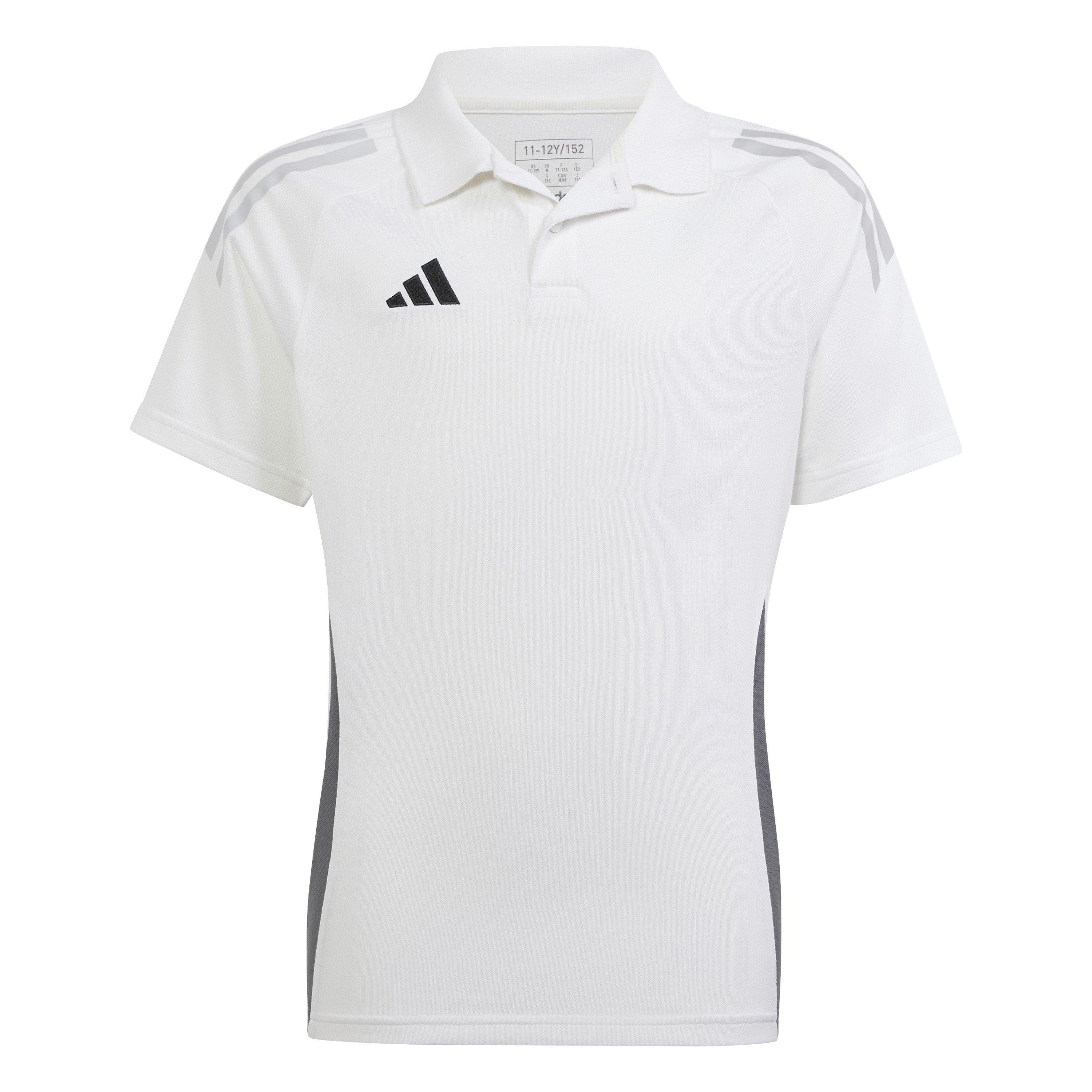 Adidas  Kids ' Tiro24 Performance Polo Shirt - White - 5-6 Years