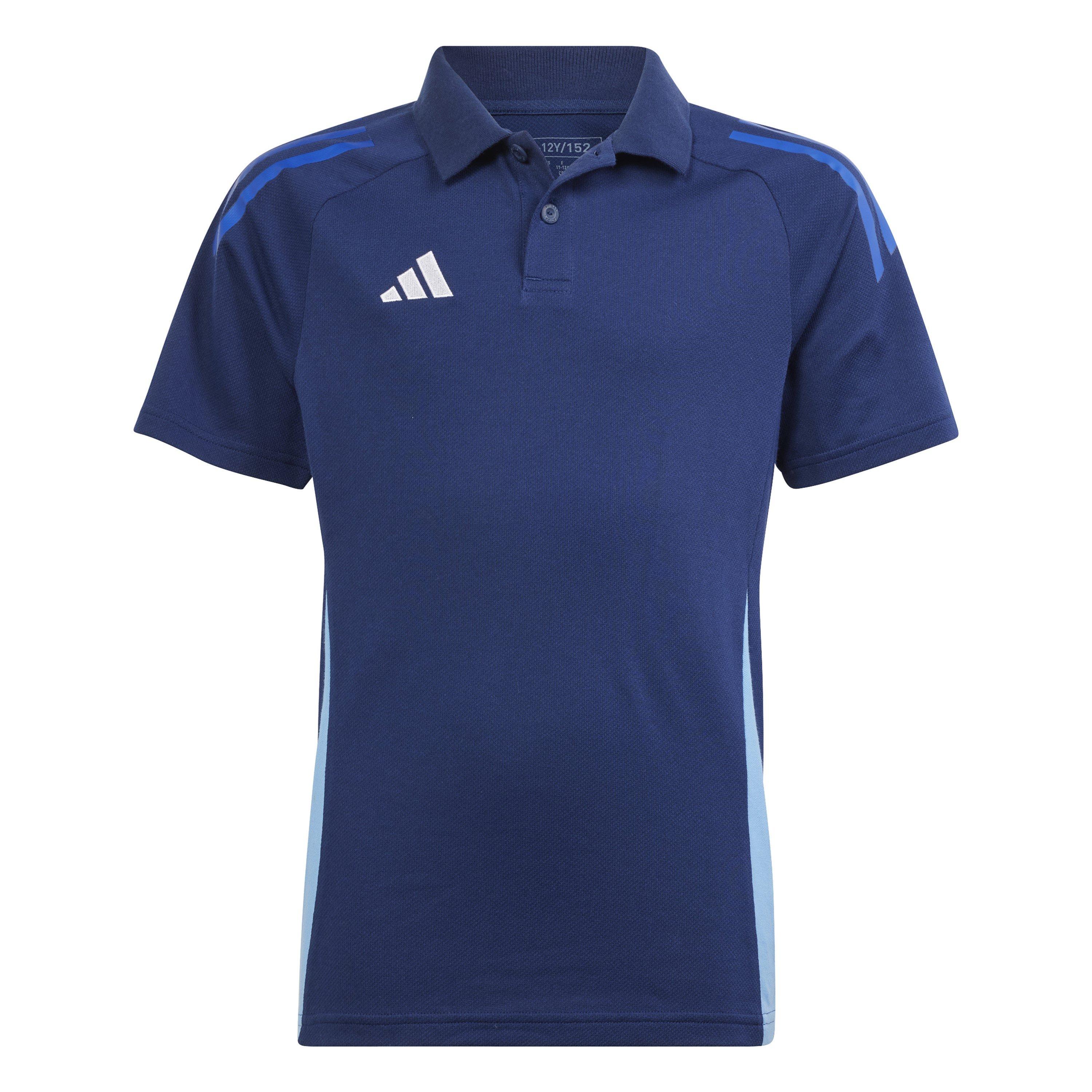Adidas  Kids ' Tiro24 Performance Polo Shirt - Navy Blue - 5-6 Years