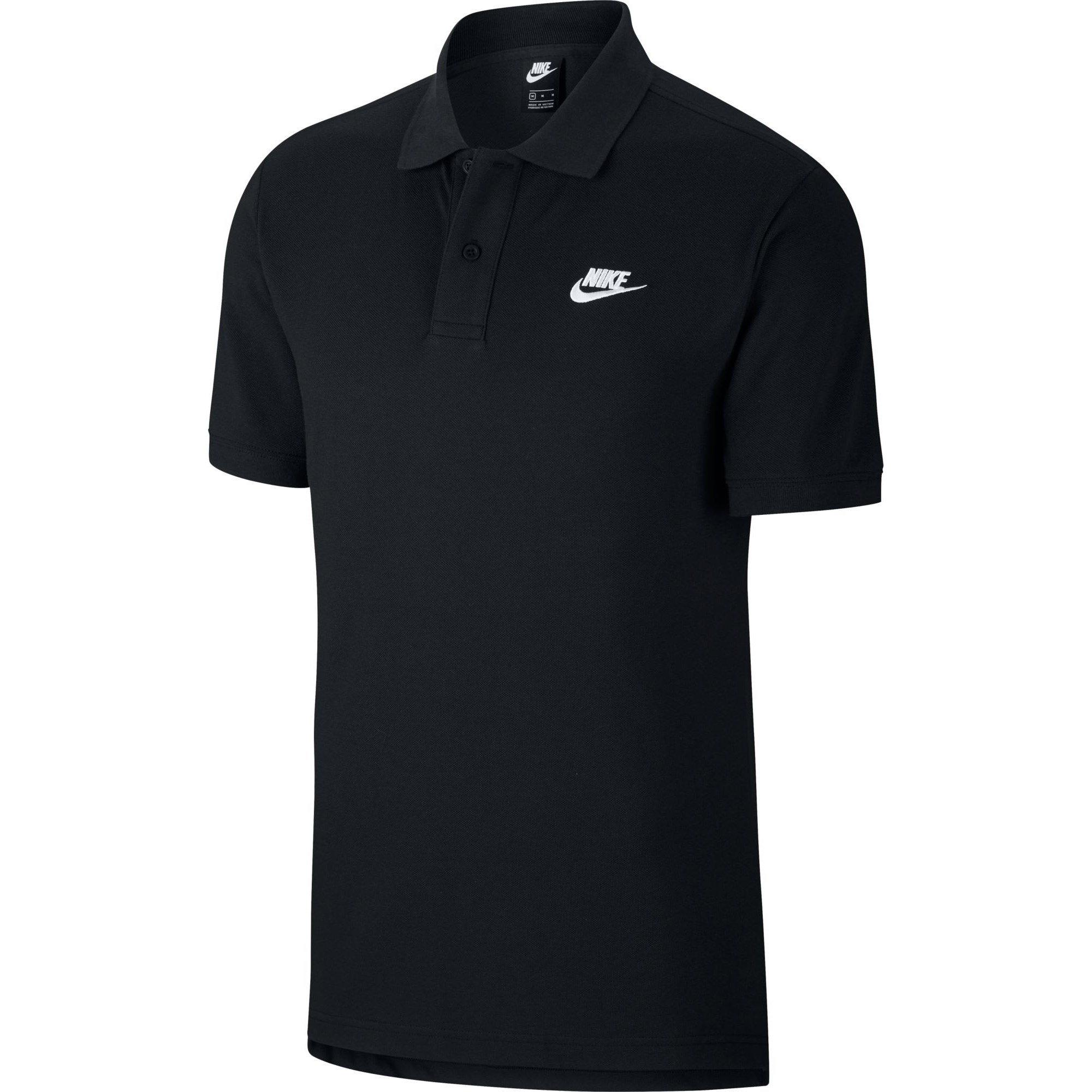 Mens black nike polo on sale