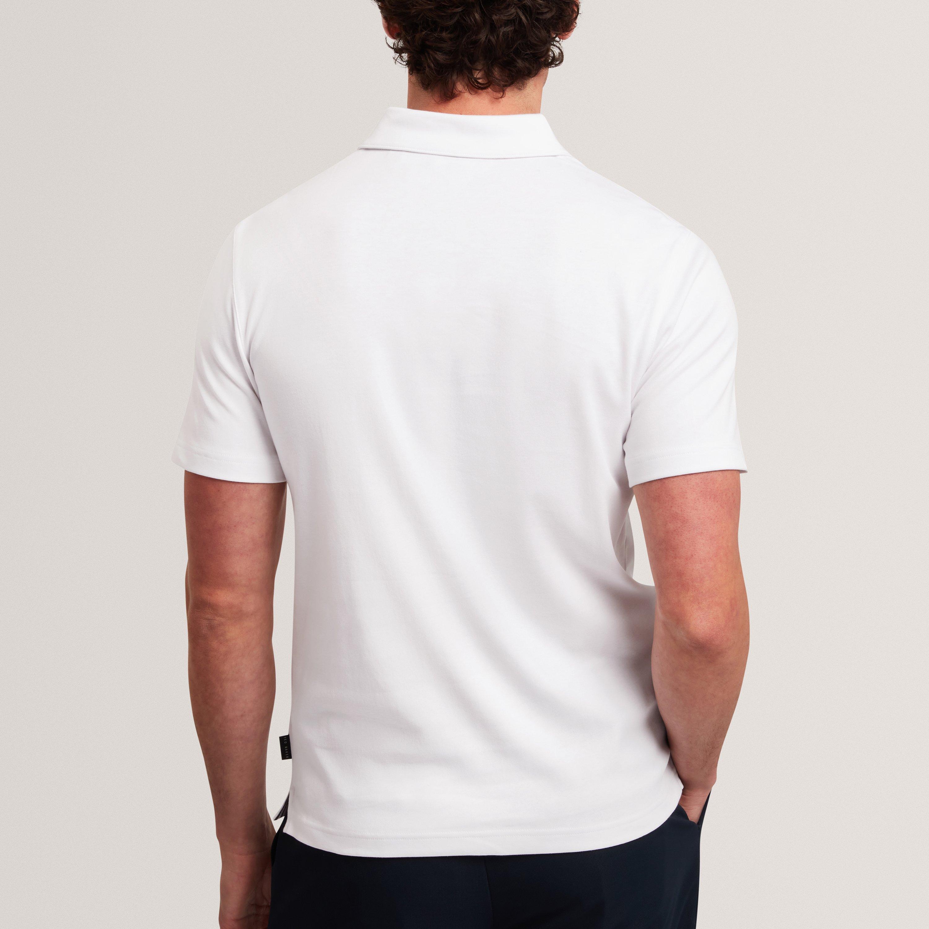 White - Ted Baker - Men's Short Sleeve Polo Shirt - 3