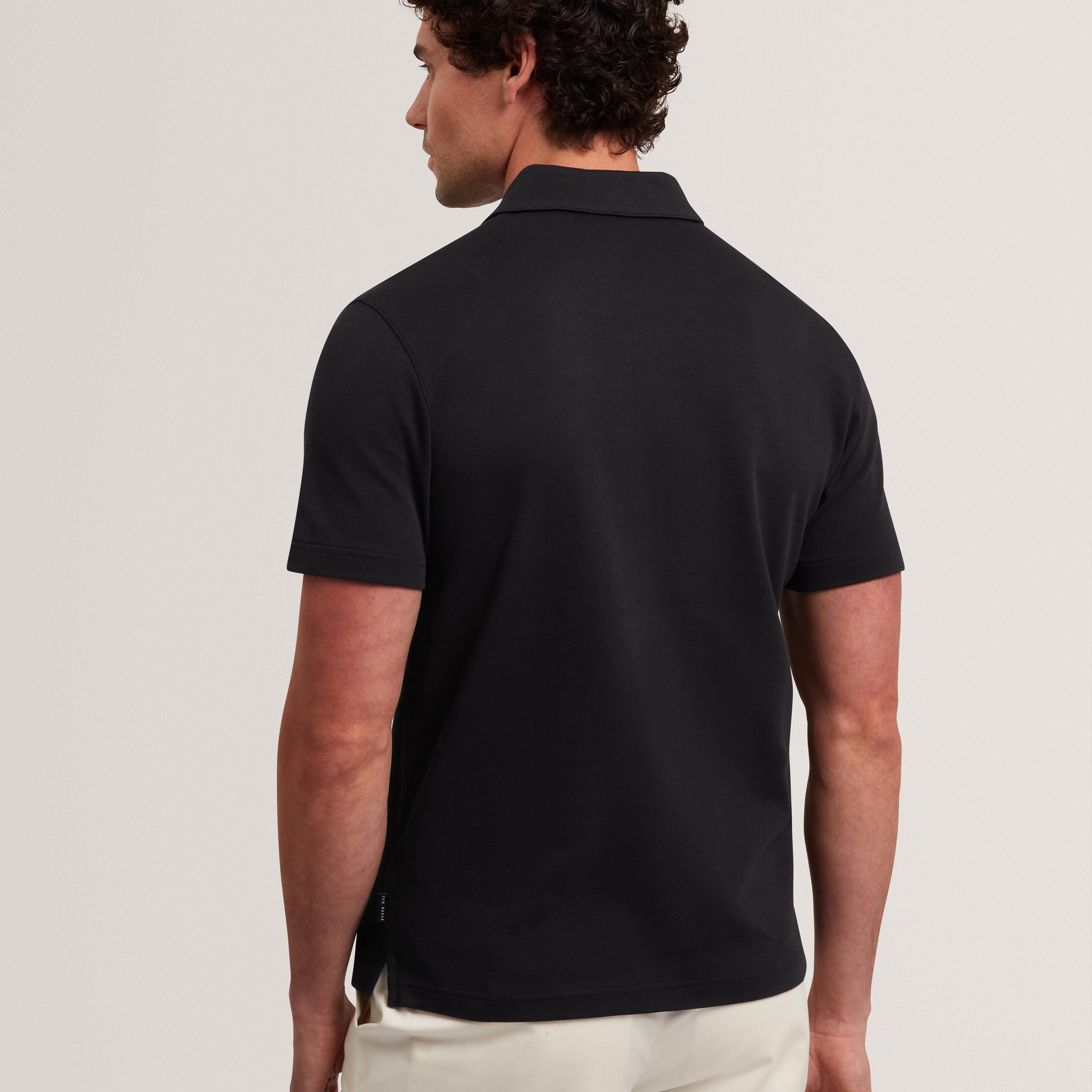 Black - Ted Baker - Mens Short Sleeve Polo Shirt - 3
