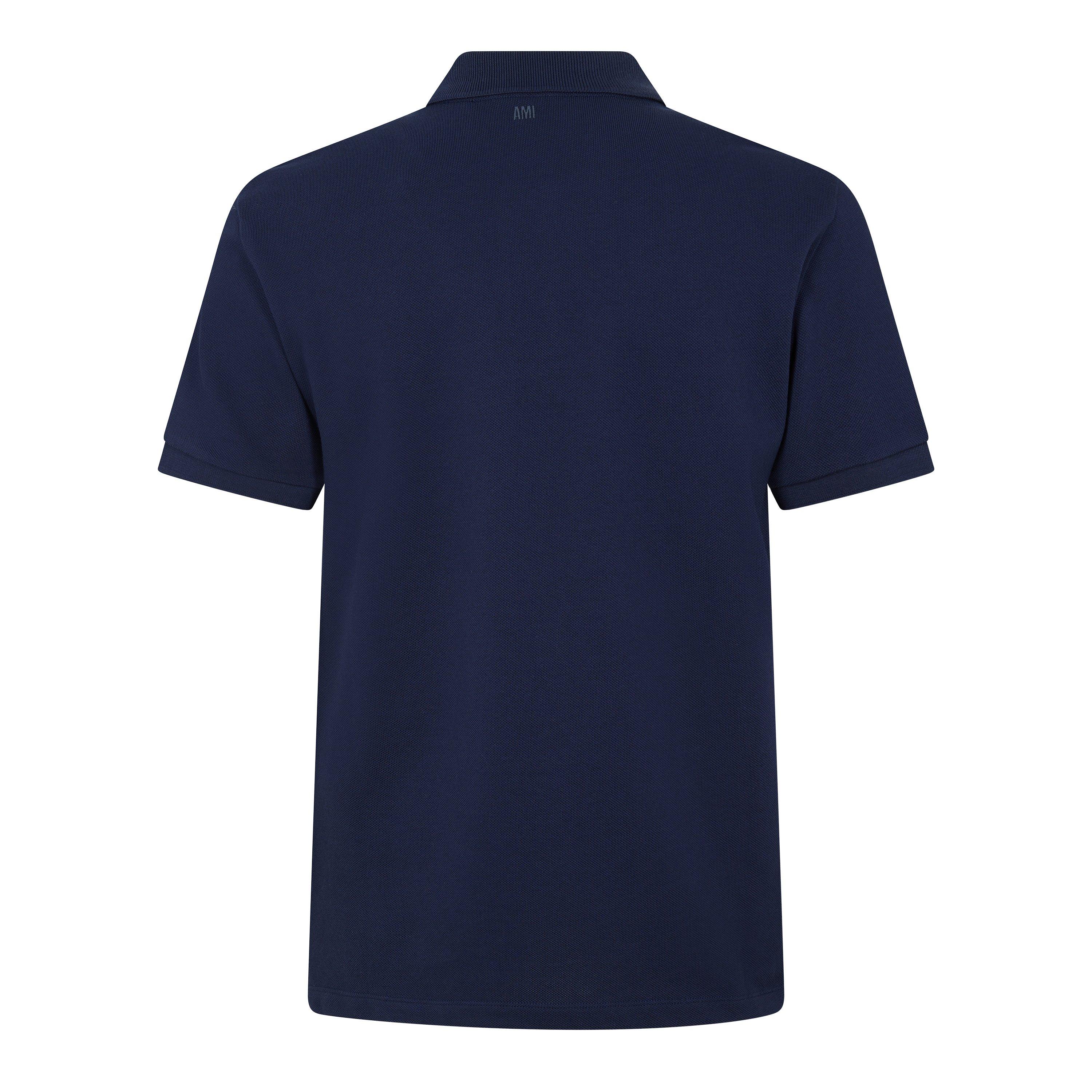Navy - Ami Paris - De Coeur Polo Shirt - 2