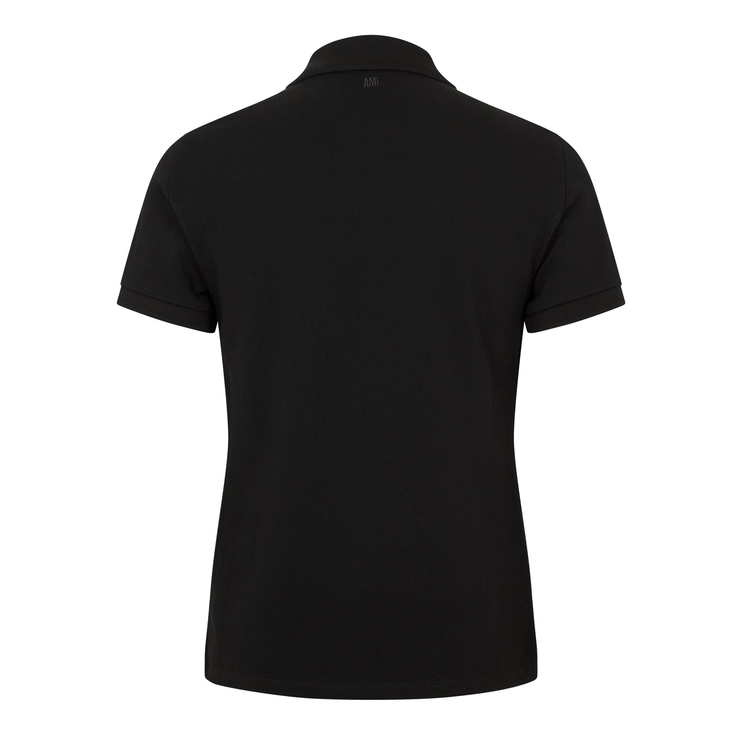 Black/White - Ami Paris - De Coeur Polo Shirt - 2
