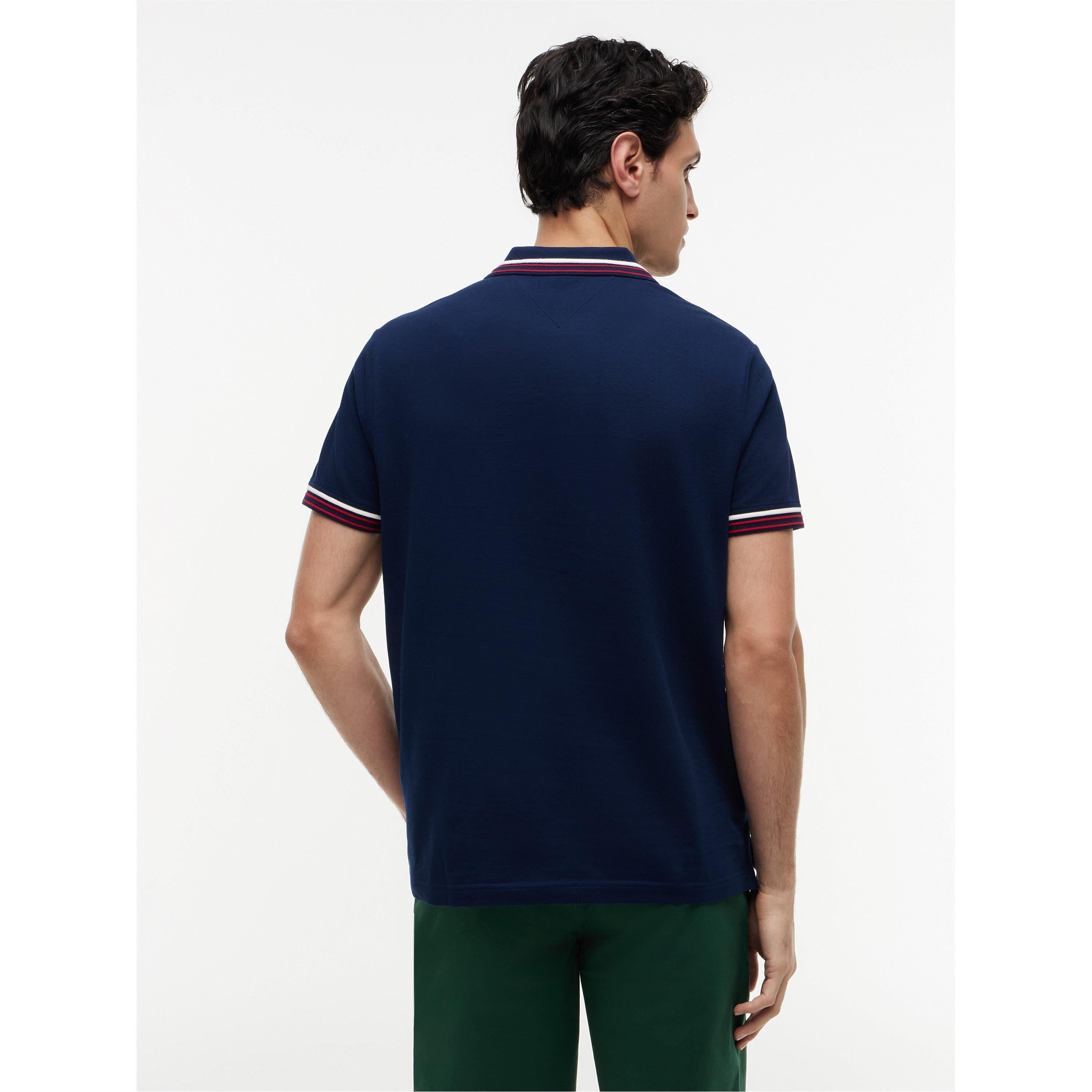 Carbon Navy - Tommy Hilfiger - Men's Short Sleeve Polo Shirt - 5