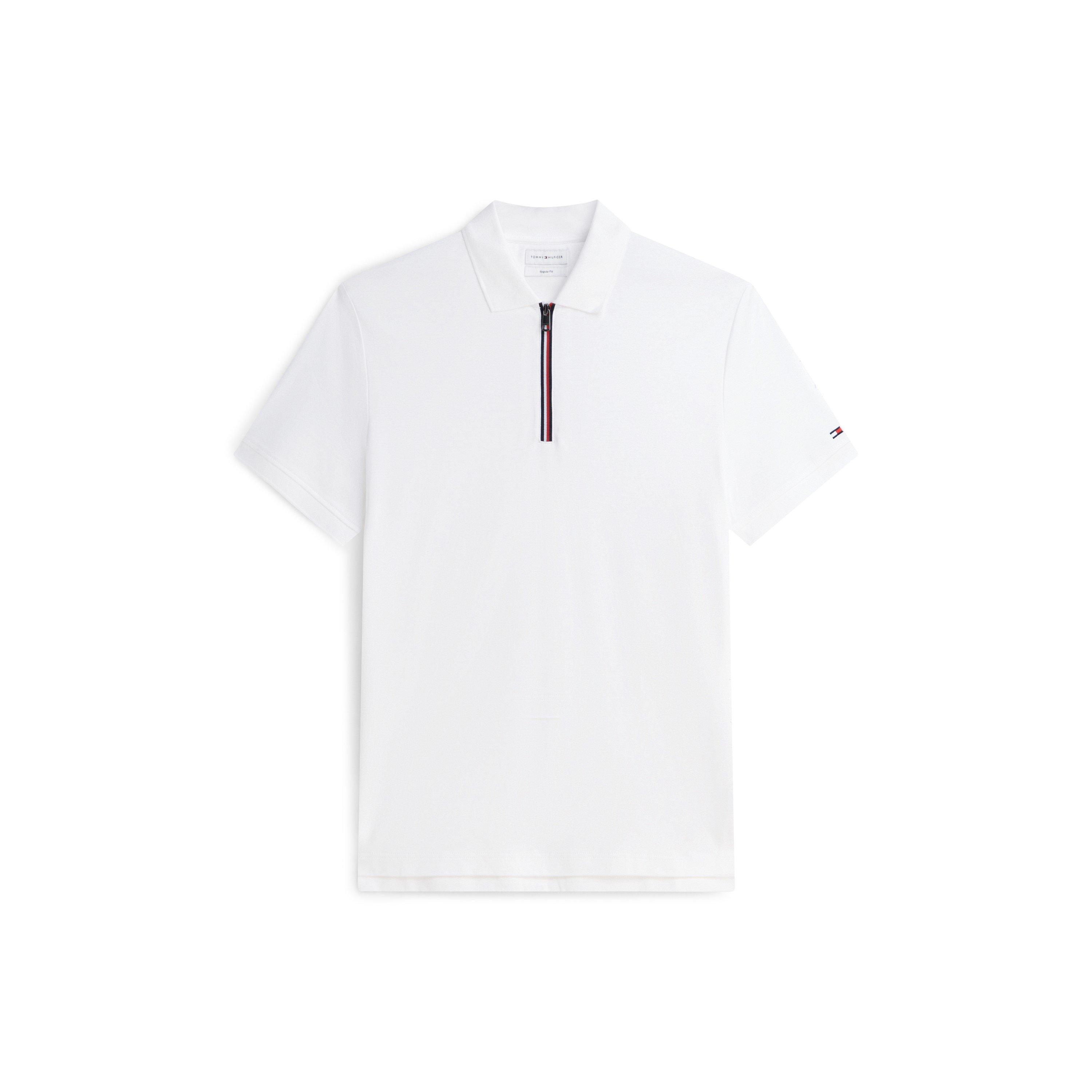 White - Tommy Hilfiger - Men's Short Sleeve Polo Shirt - 1