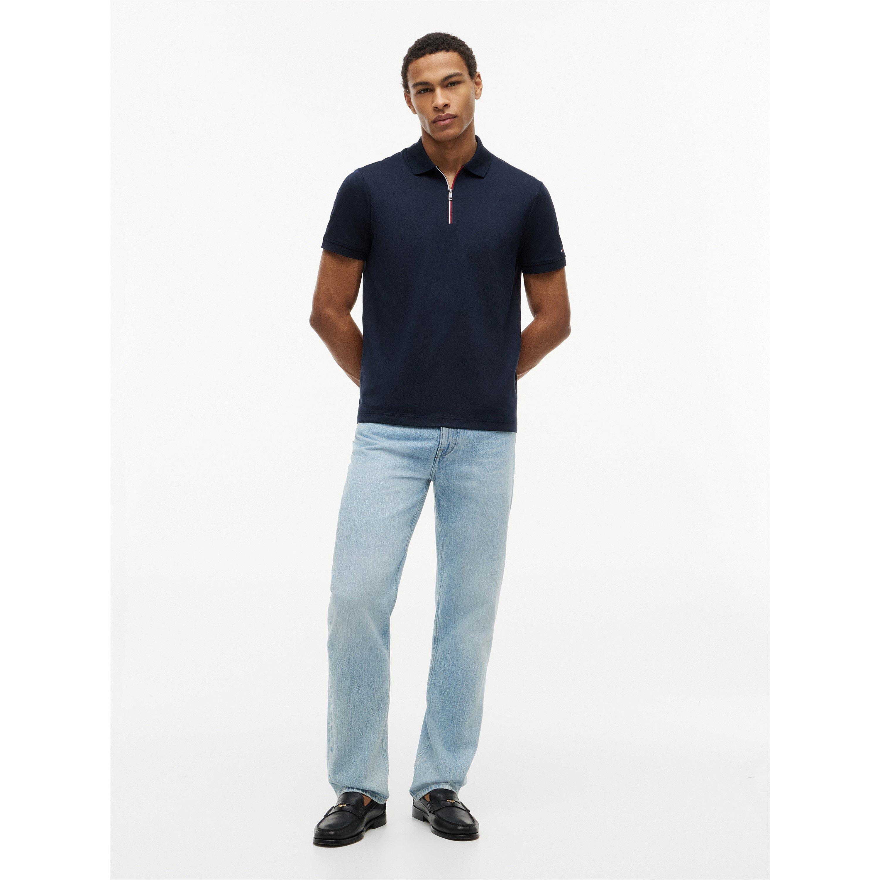 Desert Sky - Tommy Hilfiger - Men's Short Sleeve Polo Shirt - 3