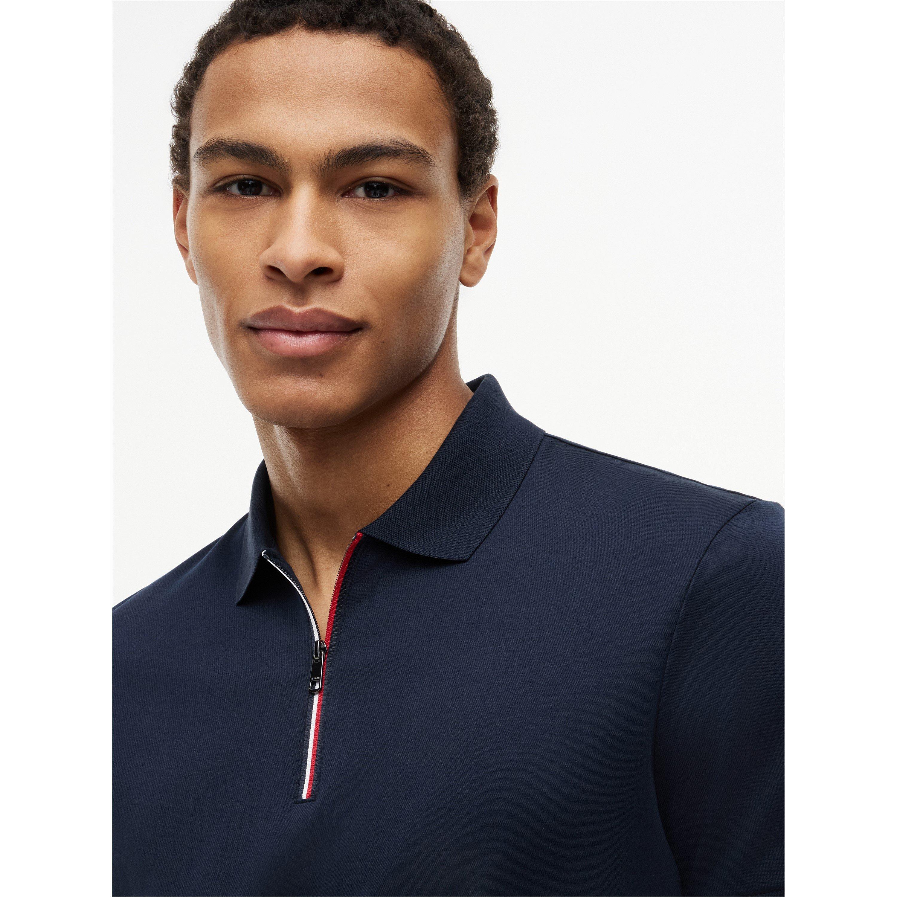 Desert Sky - Tommy Hilfiger - Men's Short Sleeve Polo Shirt - 4