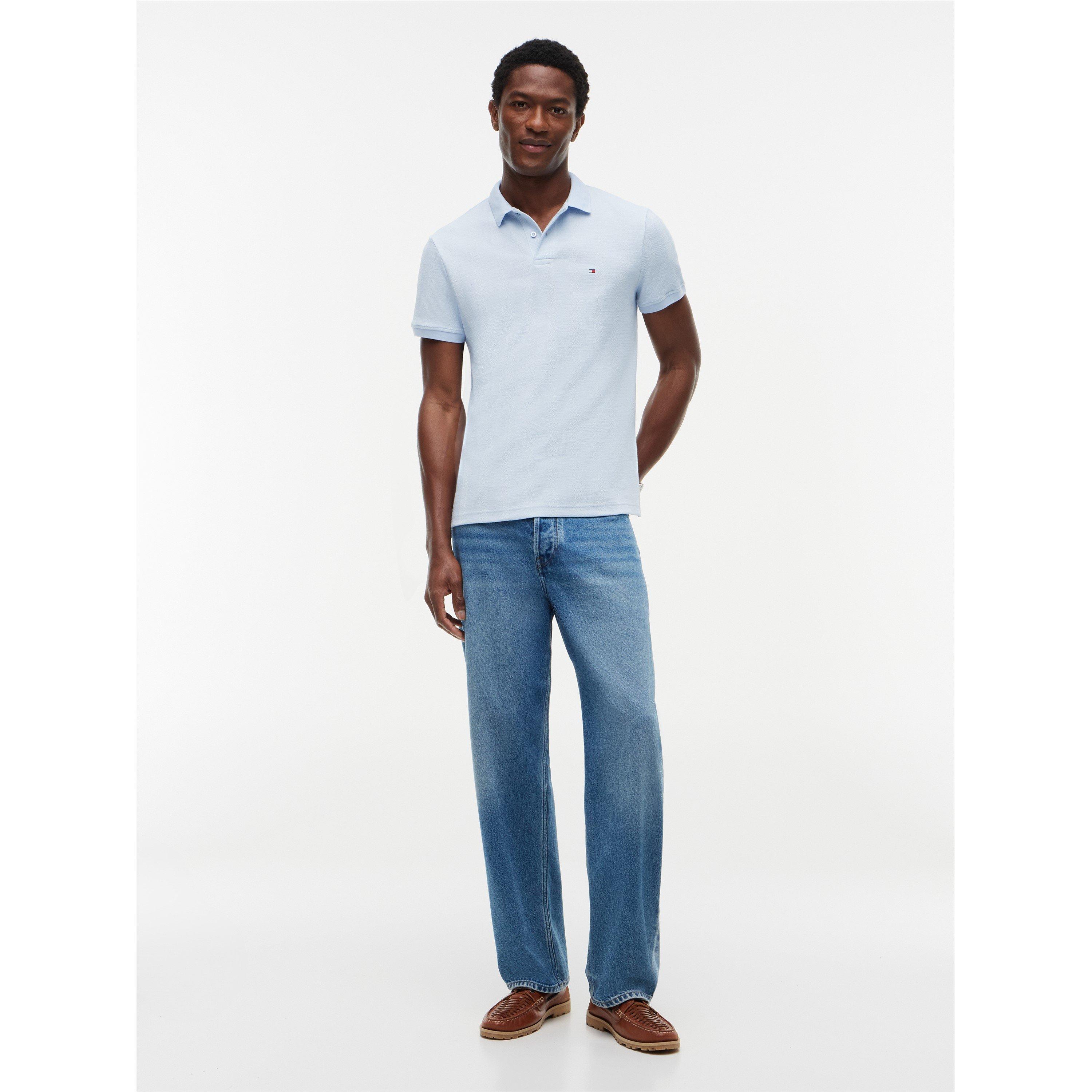 Breezy Blue - Tommy Hilfiger - Men's Short Sleeve Polo Shirt - 3