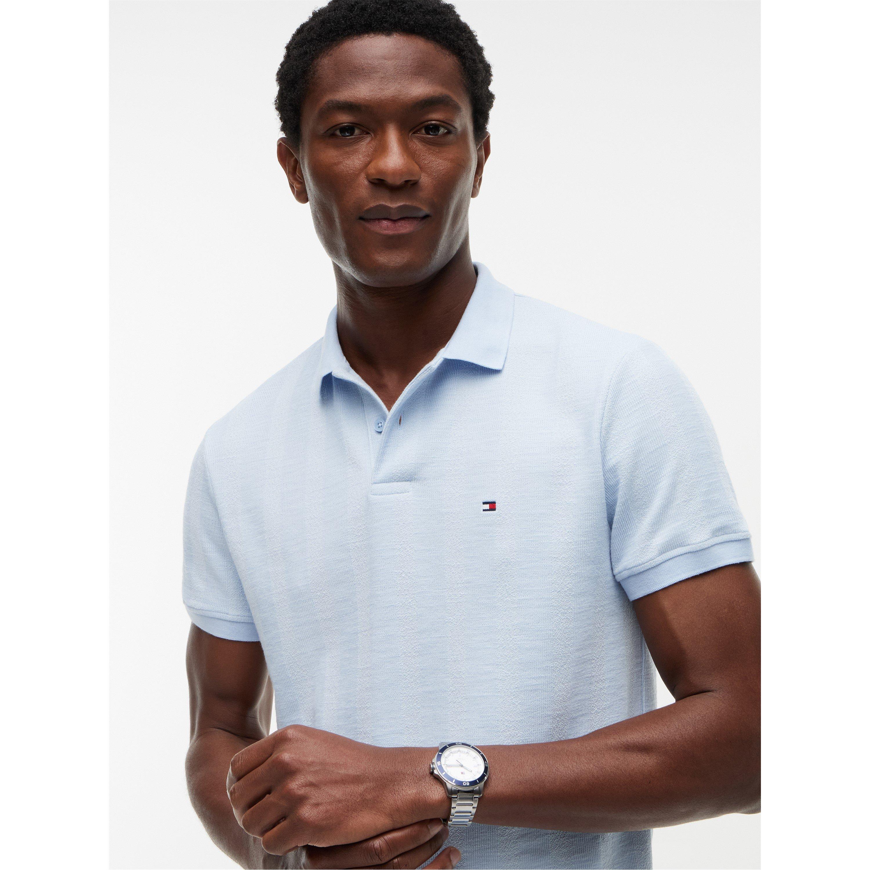 Breezy Blue - Tommy Hilfiger - Men's Short Sleeve Polo Shirt - 4