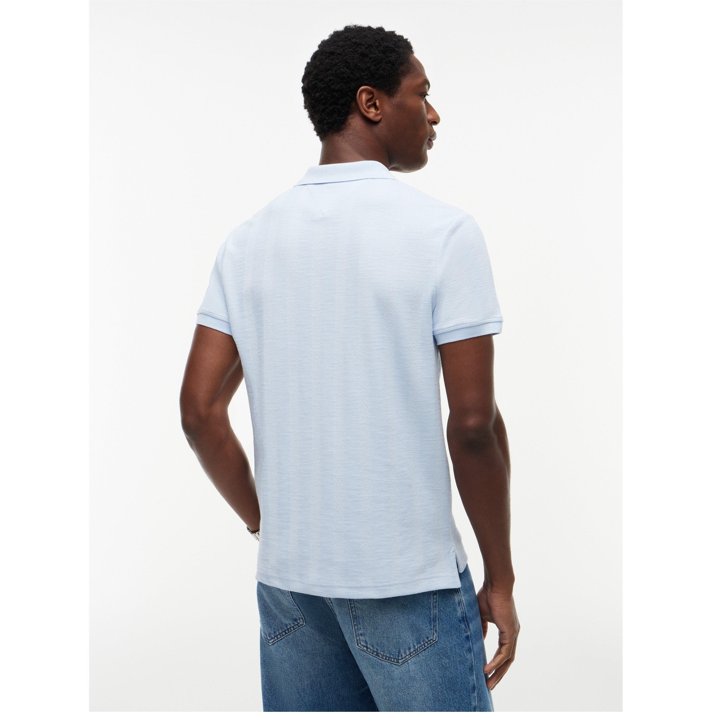 Breezy Blue - Tommy Hilfiger - Men's Short Sleeve Polo Shirt - 5