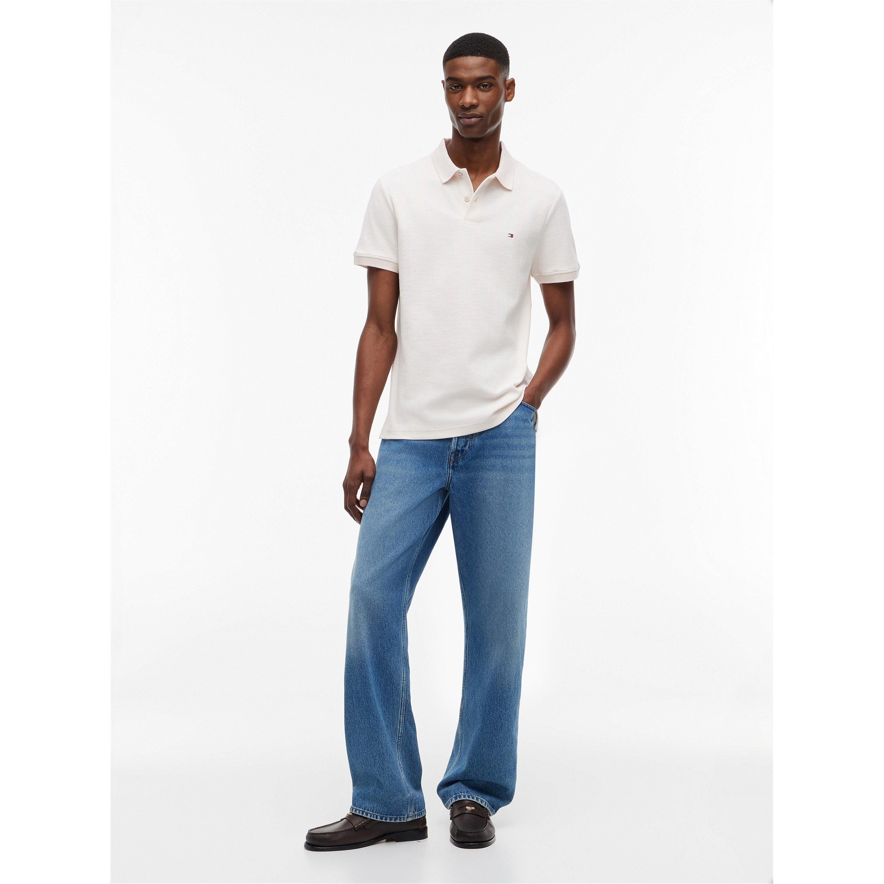 Ivory Petal - Tommy Hilfiger - Men's Short Sleeve Polo Shirt - 3