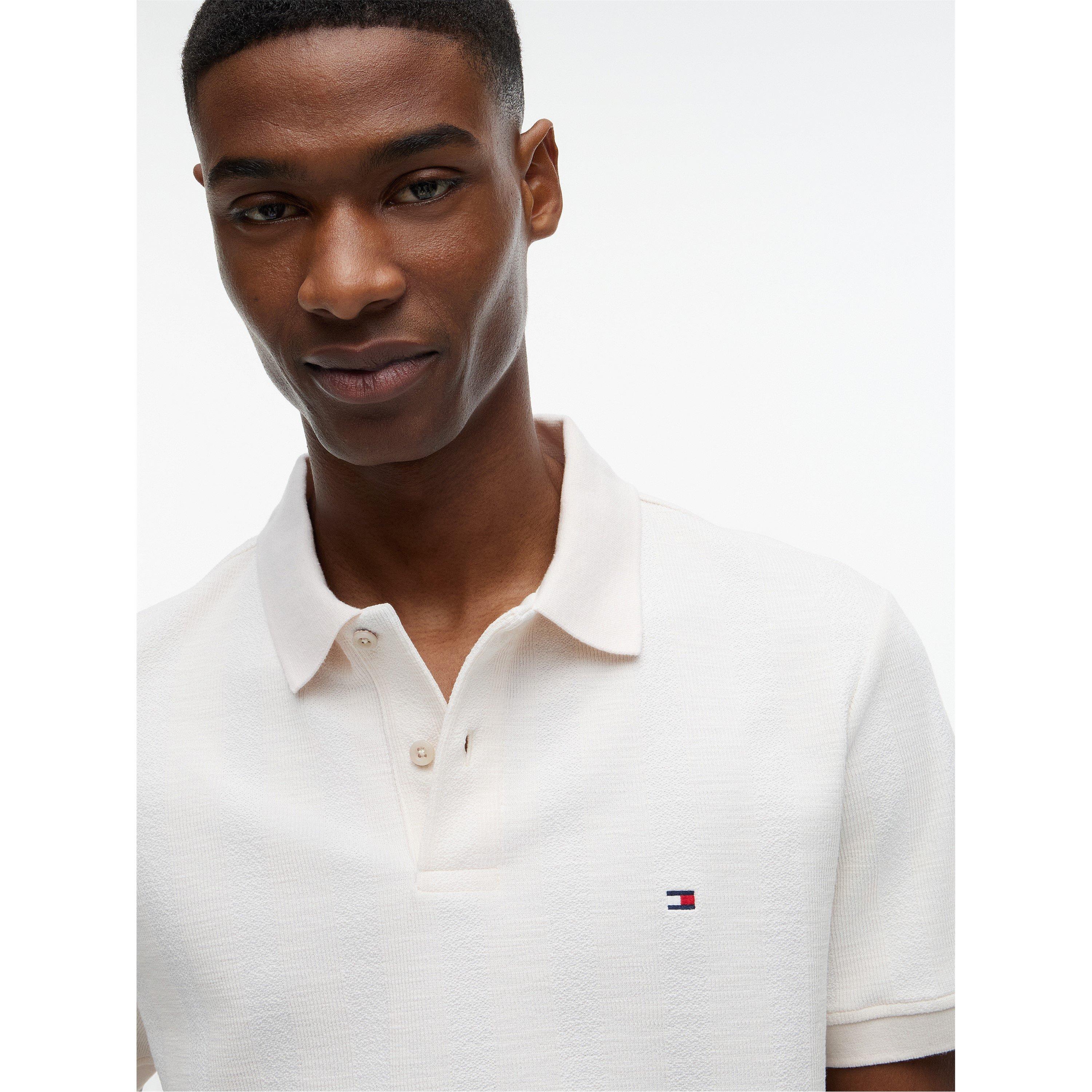 Ivory Petal - Tommy Hilfiger - Men's Short Sleeve Polo Shirt - 4
