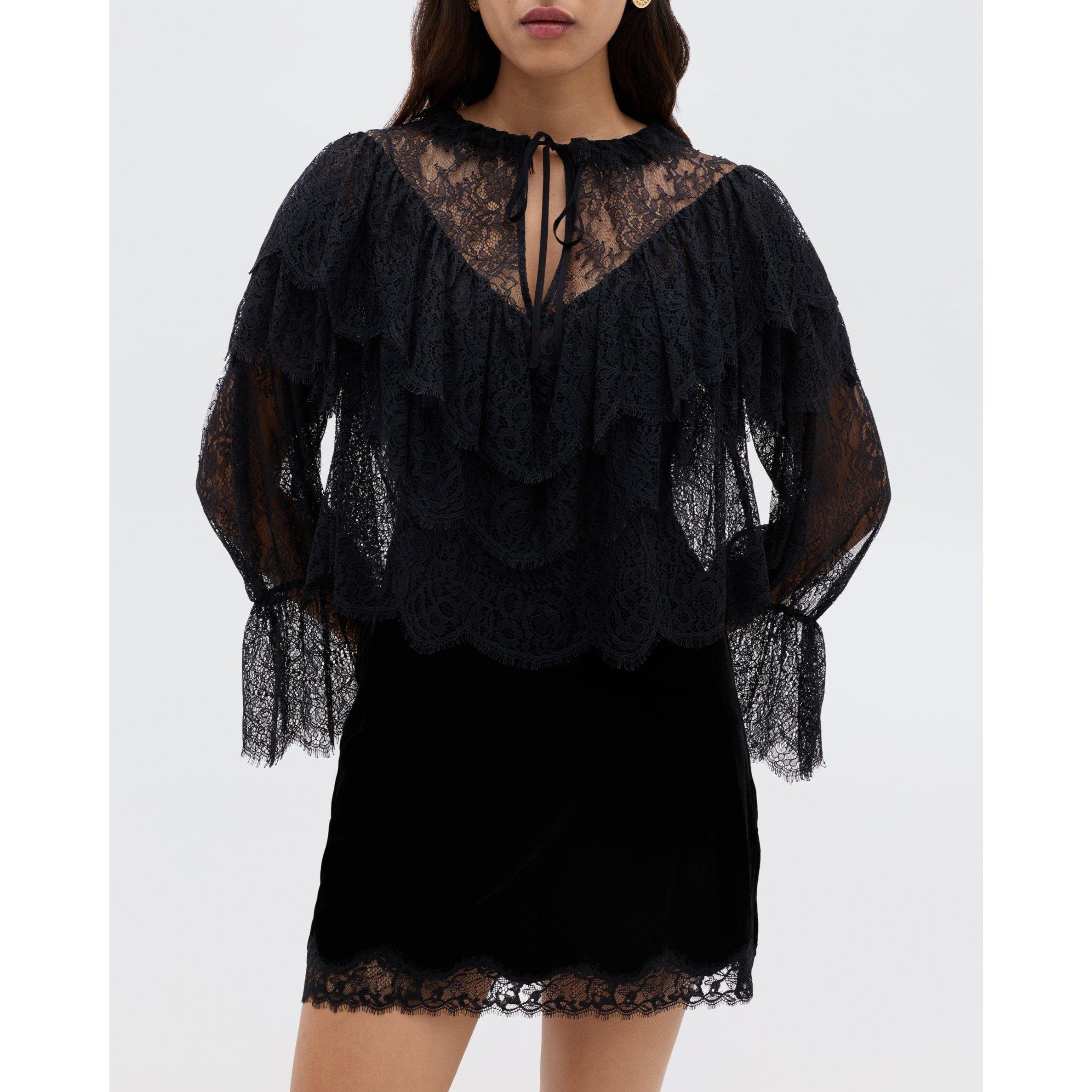 Black - RIXO - Rixo Faryn Top Ld61 - 2