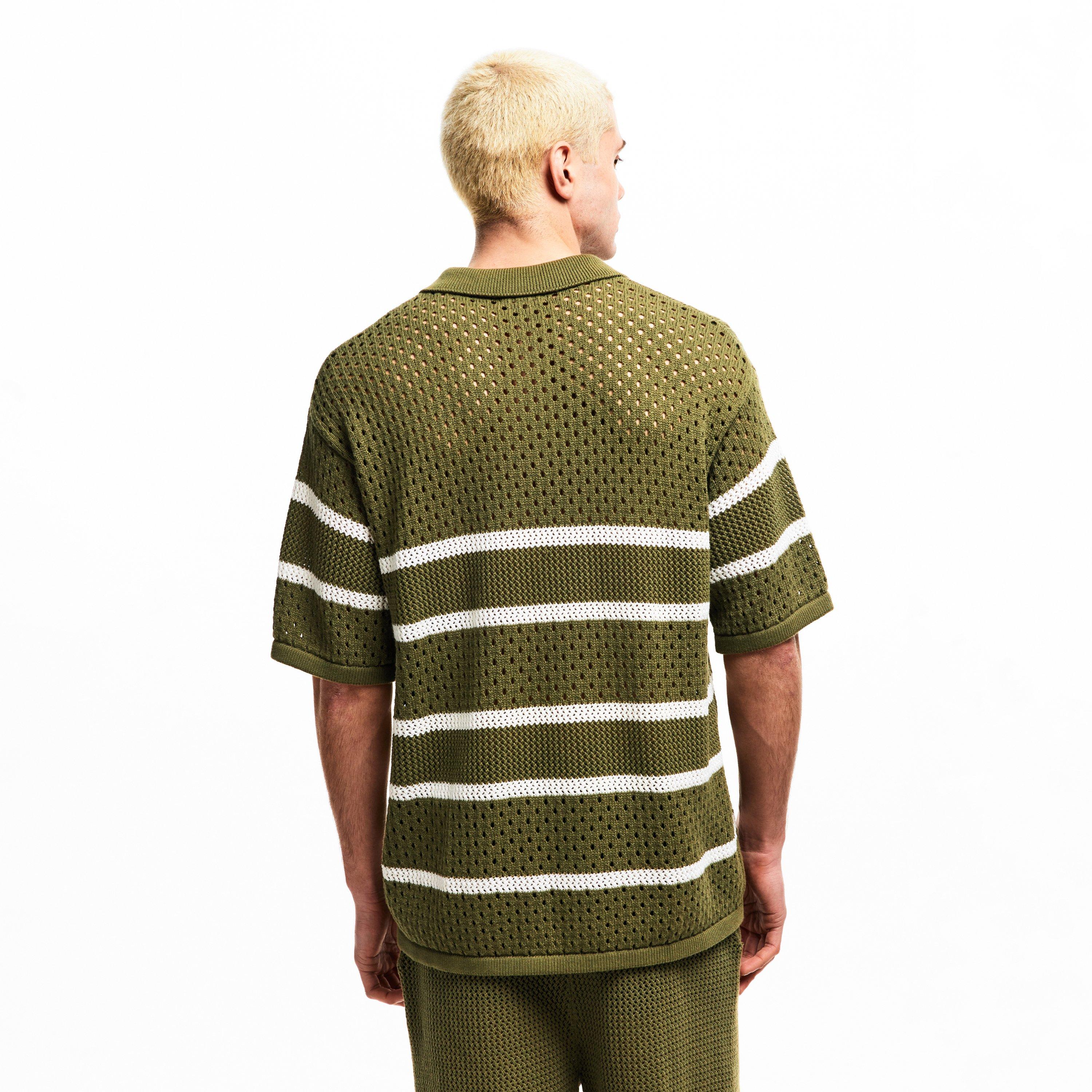 Sage/White - BELIER - Men's Short Sleeve Polo Shirt - 4