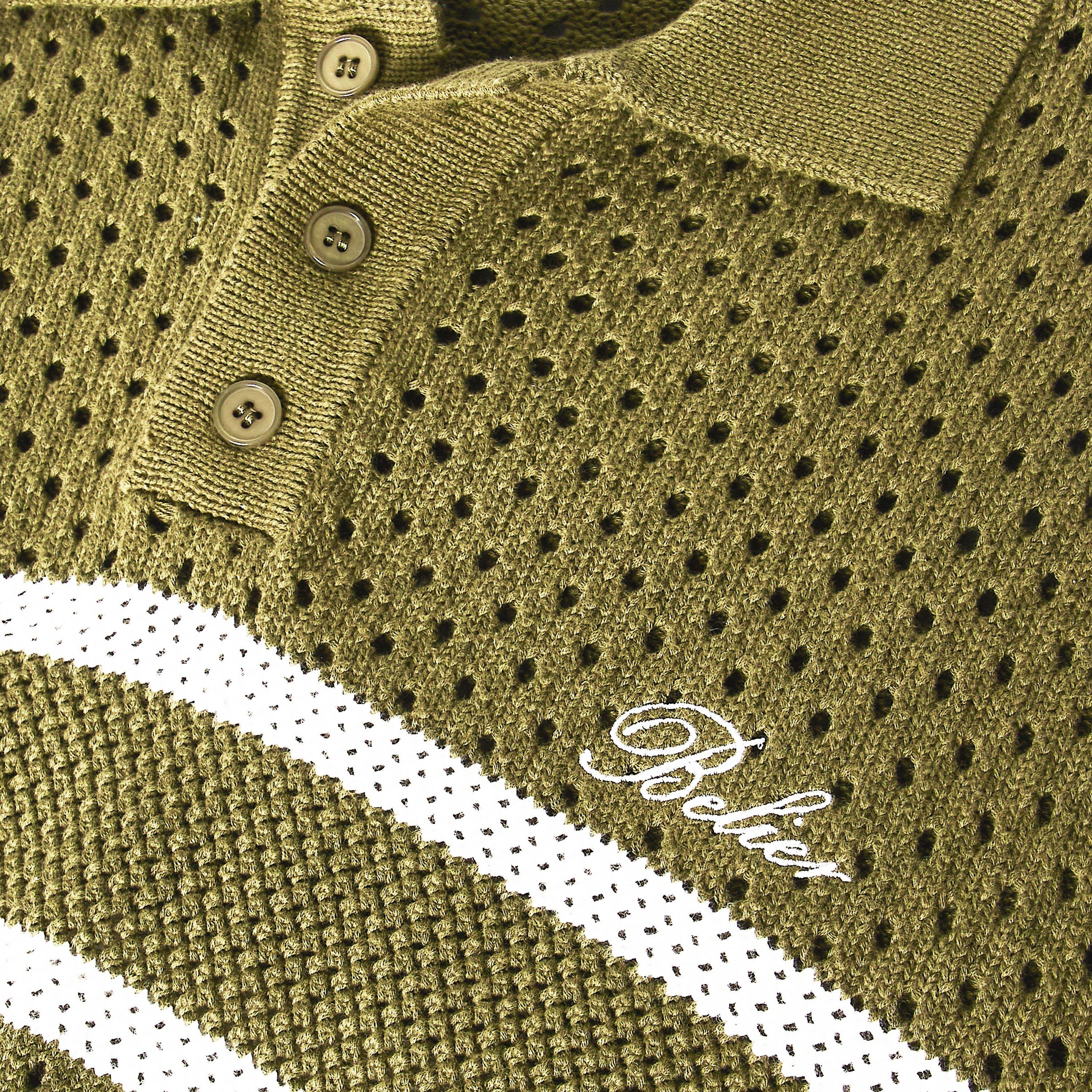 Sage/White - BELIER - Men's Short Sleeve Polo Shirt - 5