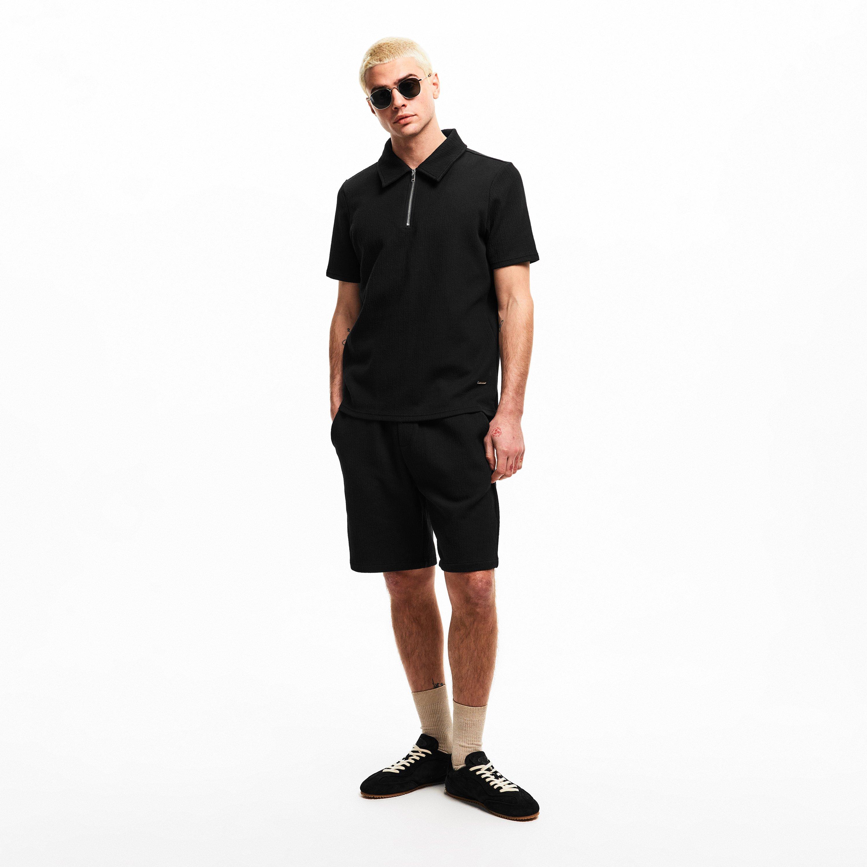 Black - BELIER - Men's Short Sleeve Polo Shirt - 6