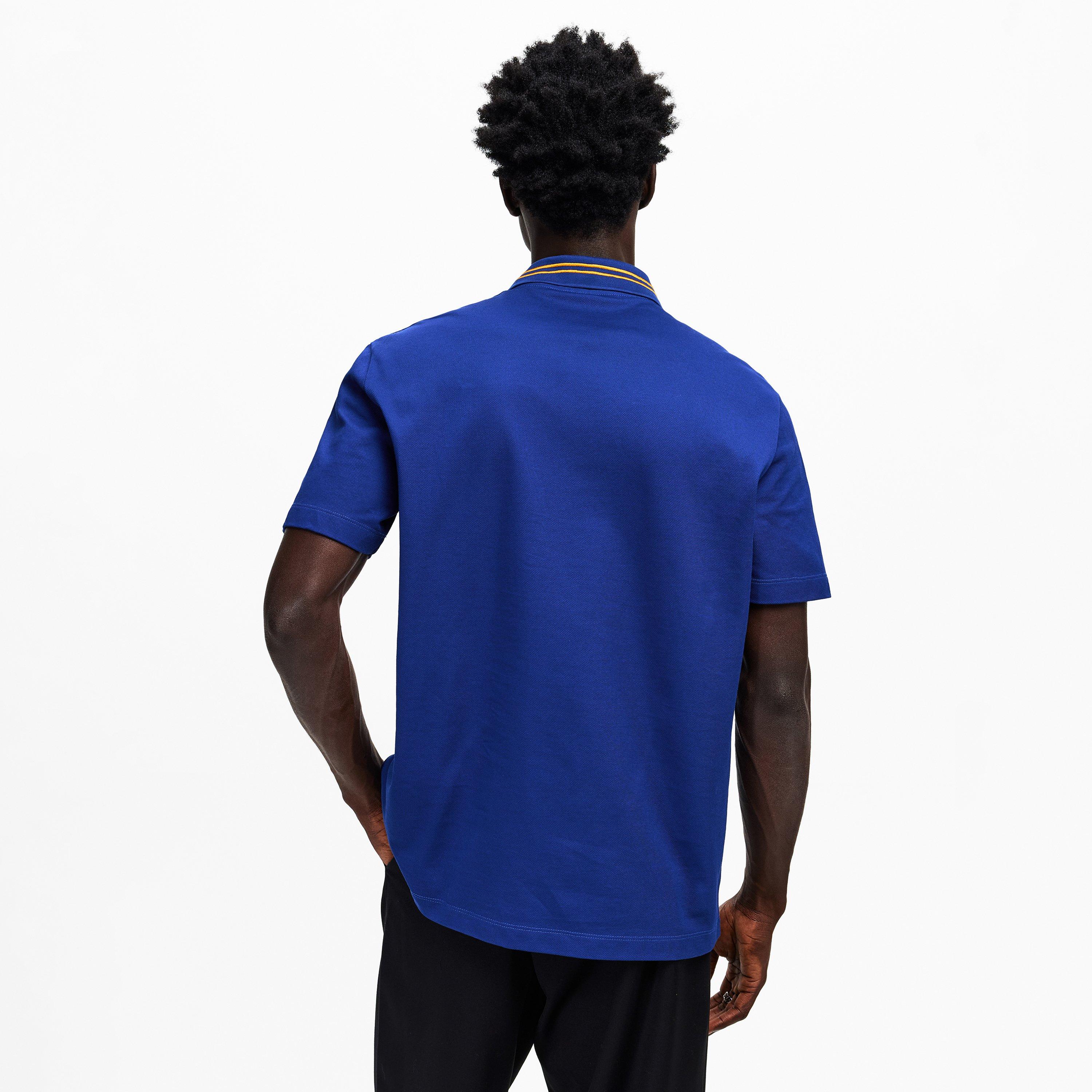 Midnight Blue - Versace - Men's Medusa Short Sleeve Polo Shirt - 4